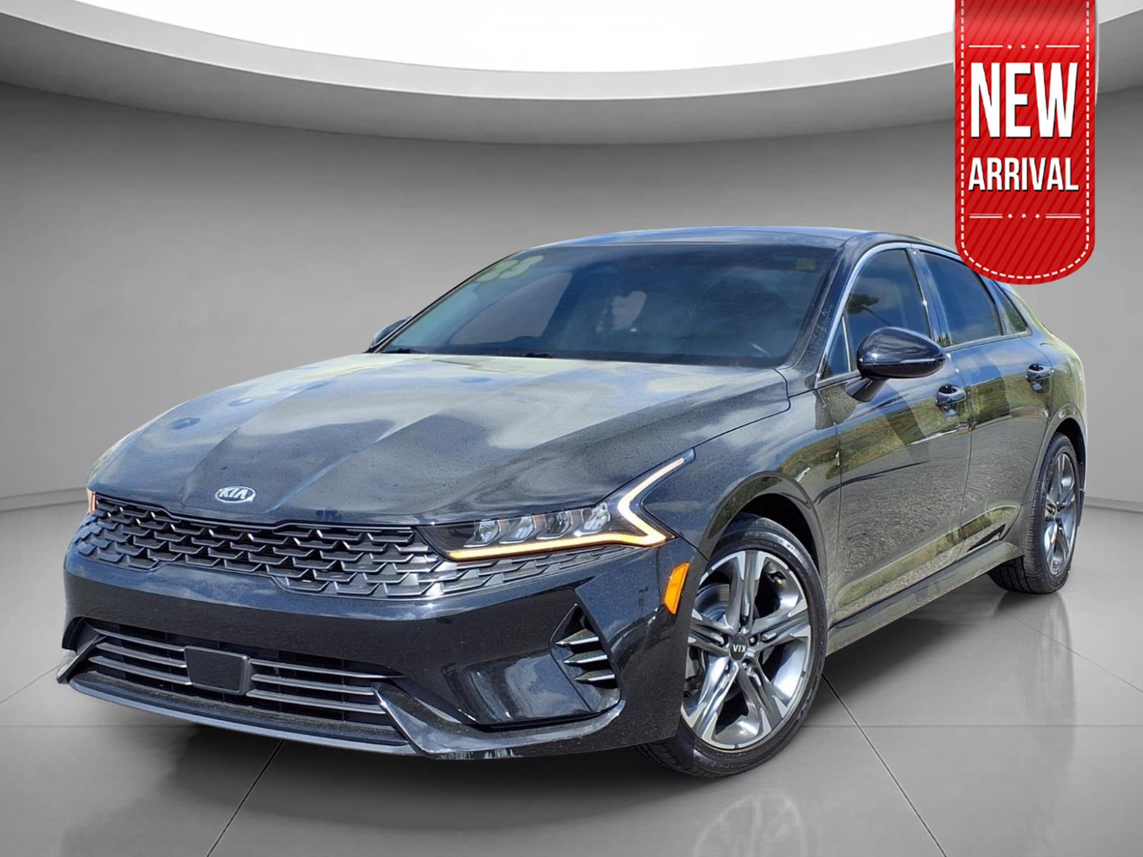 Ebony Black 2021 Kia K5 EX FWD Sedan Front-Wheel Drive Automatic