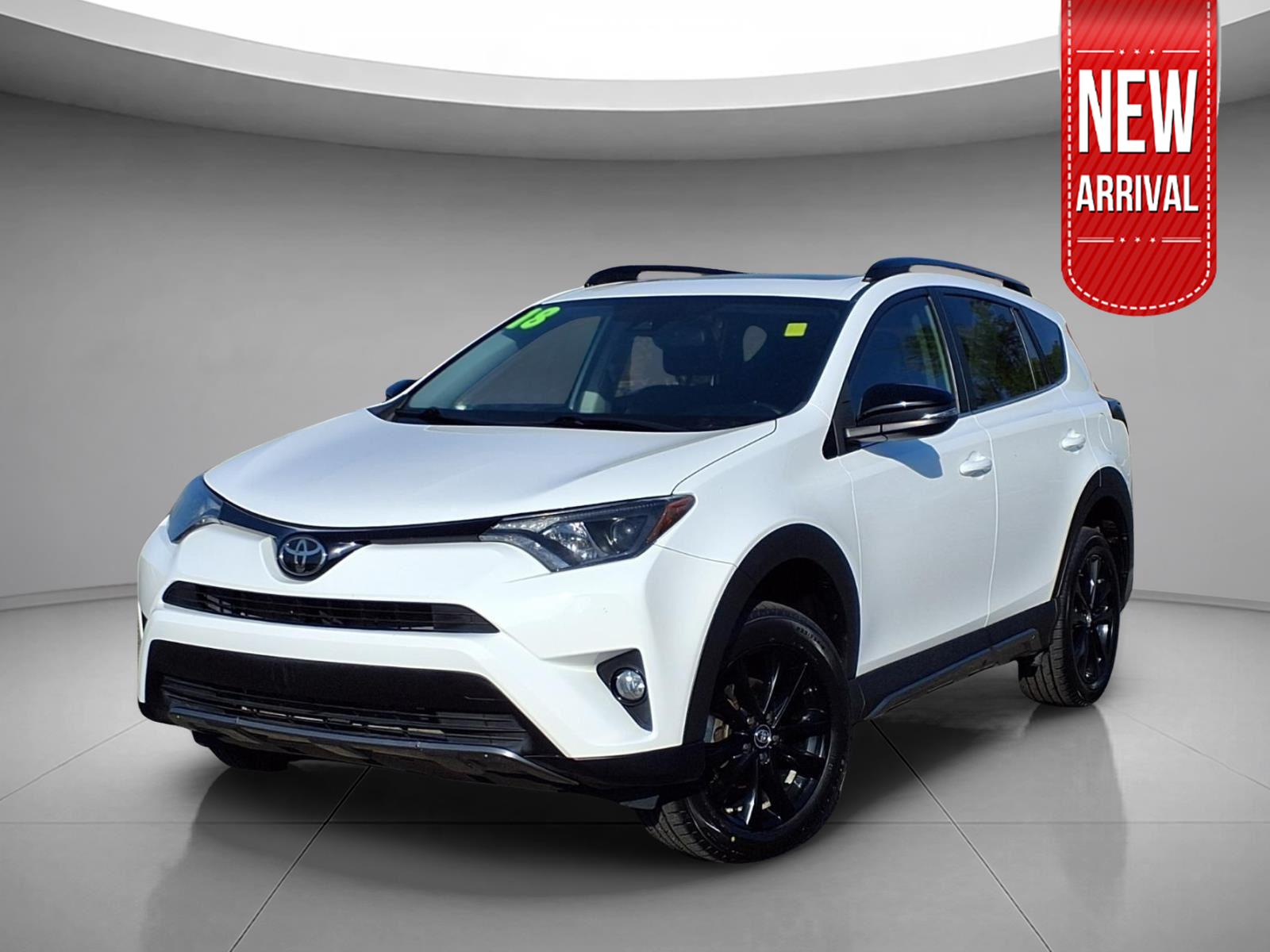 Super White 2018 Toyota RAV4 Adventure AWD SUV / Crossover All-Wheel Drive Automatic
