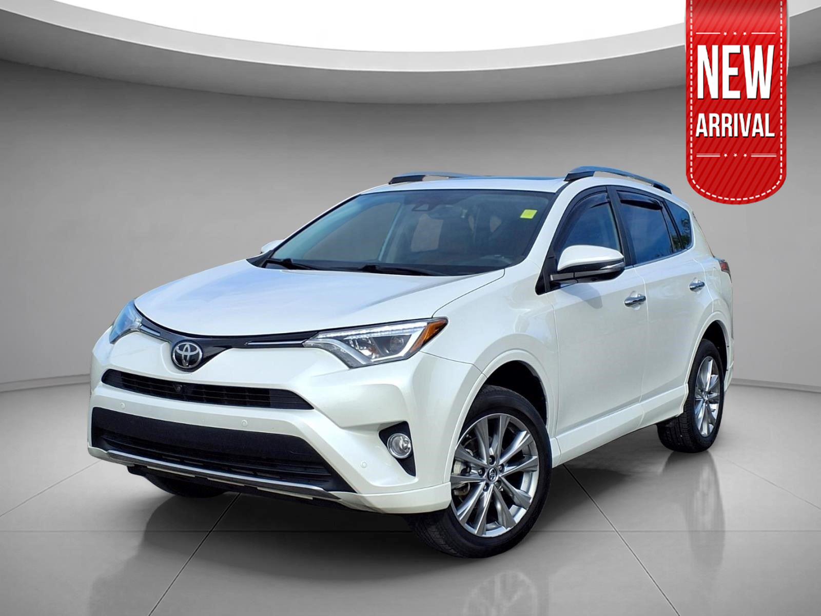 White (Blizzard Pearl) 2017 Toyota RAV4 Platinum AWD SUV / Crossover All-Wheel Drive Automatic