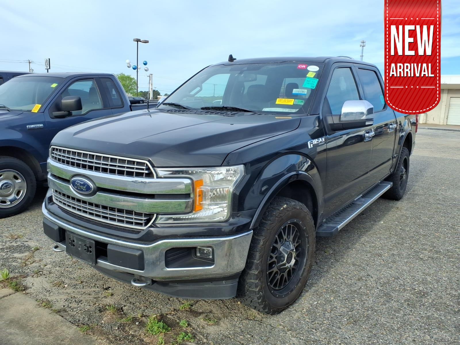 Agate Black Metallic 2020 Ford F-150 Lariat SuperCrew 4WD Pickup Truck Four-Wheel Drive Automatic