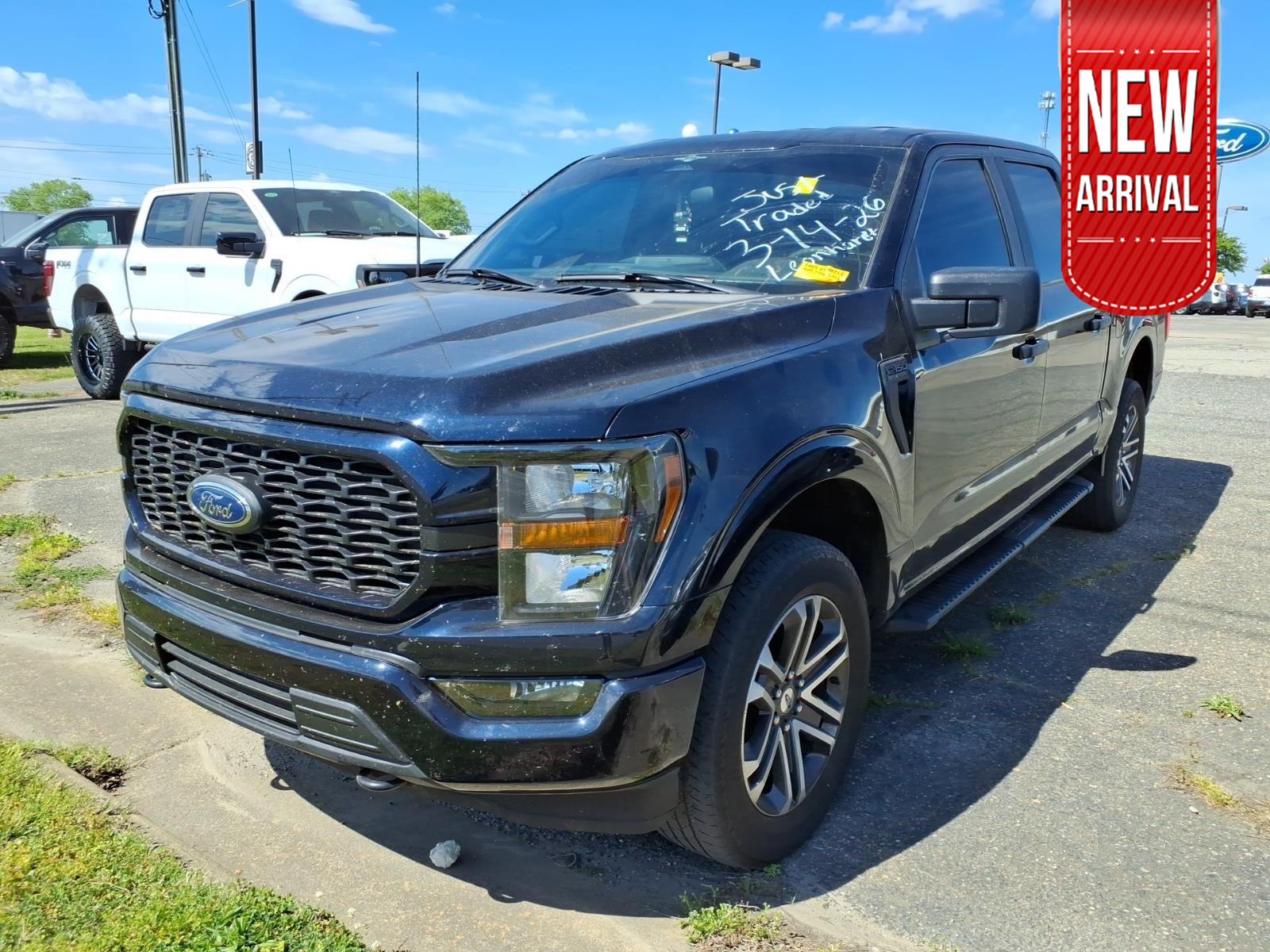 Antimatter Blue Metallic 2023 Ford F-150 XL SuperCrew 4WD Pickup Truck Four-Wheel Drive Automatic