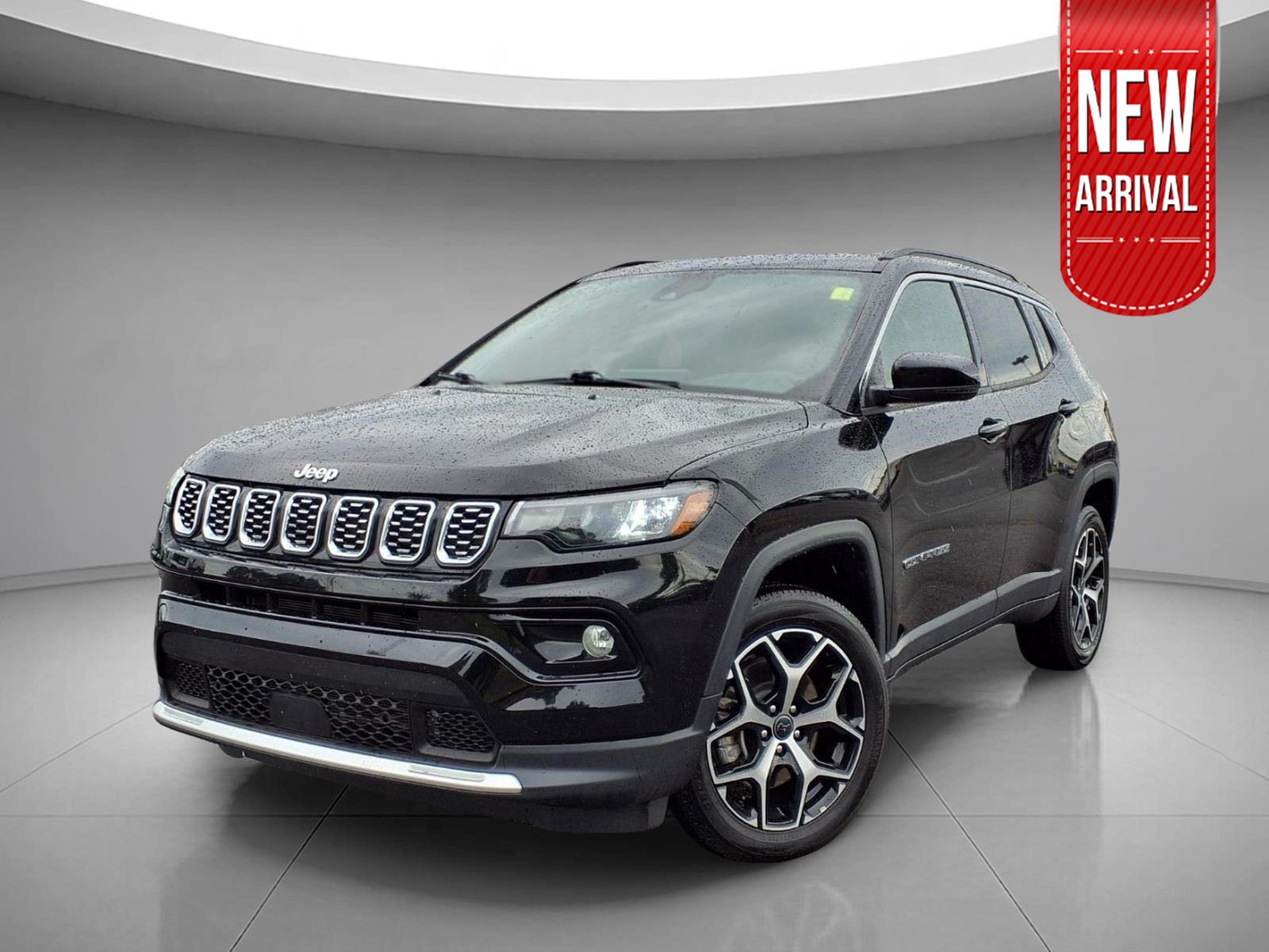 Diamond Black Crystal Pearlcoat 2025 Jeep Compass Limited 4WD SUV / Crossover Four-Wheel Drive 8-Speed Automatic