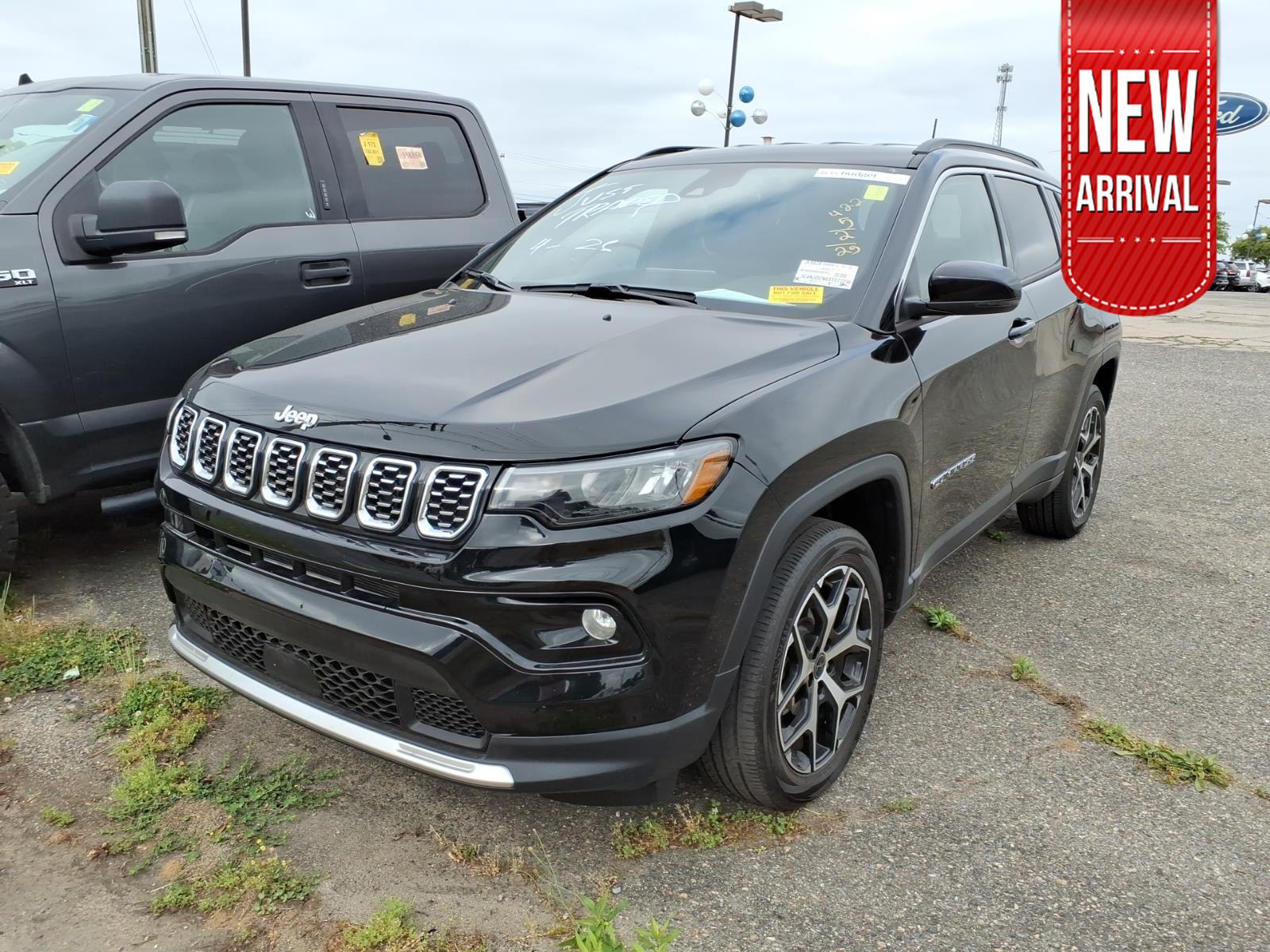 Diamond Black Crystal Pearlcoat 2025 Jeep Compass Limited 4WD SUV / Crossover Four-Wheel Drive 8-Speed Automatic