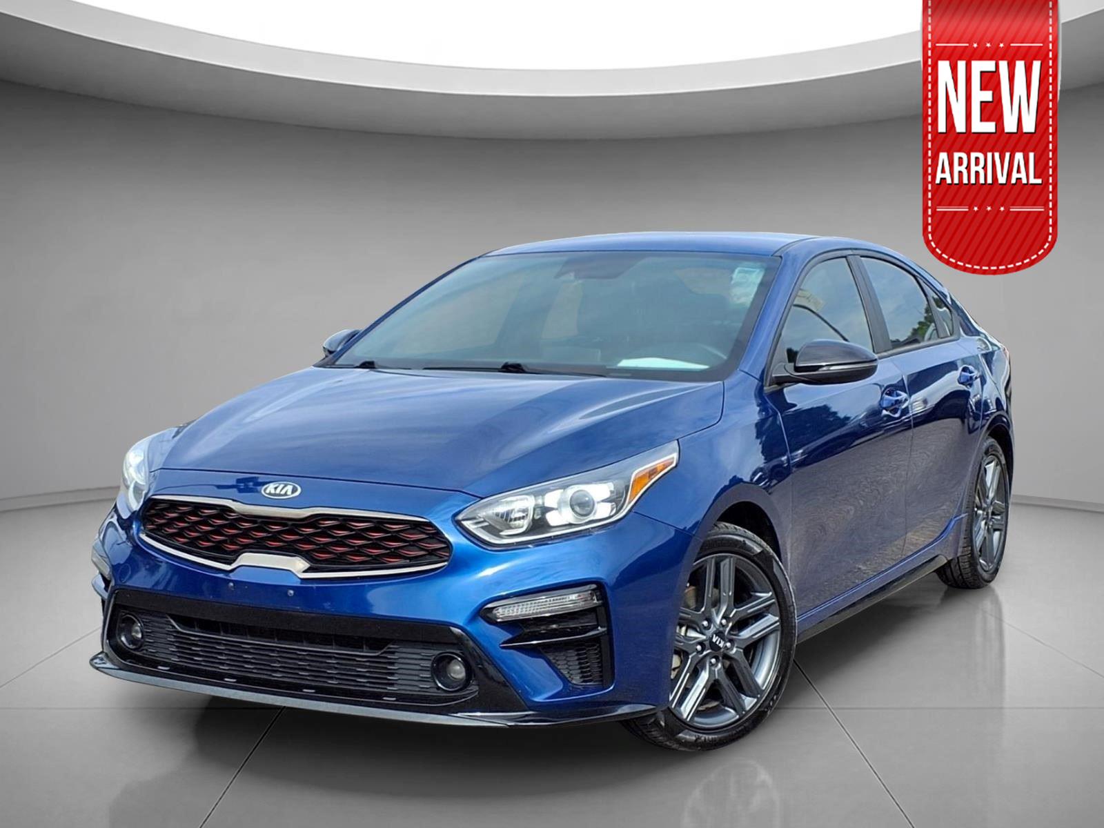 Deep Sea Blue 2021 Kia Forte GT Line FWD Sedan Front-Wheel Drive Continuously Variable Transmission