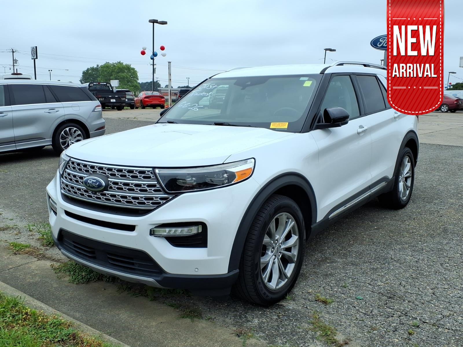 Oxford White 2021 Ford Explorer SUV / Crossover All-Wheel Drive Automatic