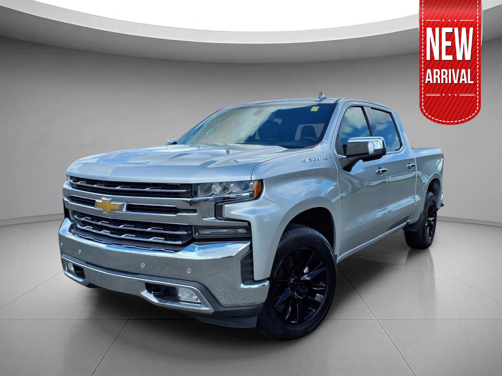 Silver Ice Metallic 2019 Chevrolet Silverado 1500 Pickup Truck Four-Wheel Drive 8-Speed Automatic