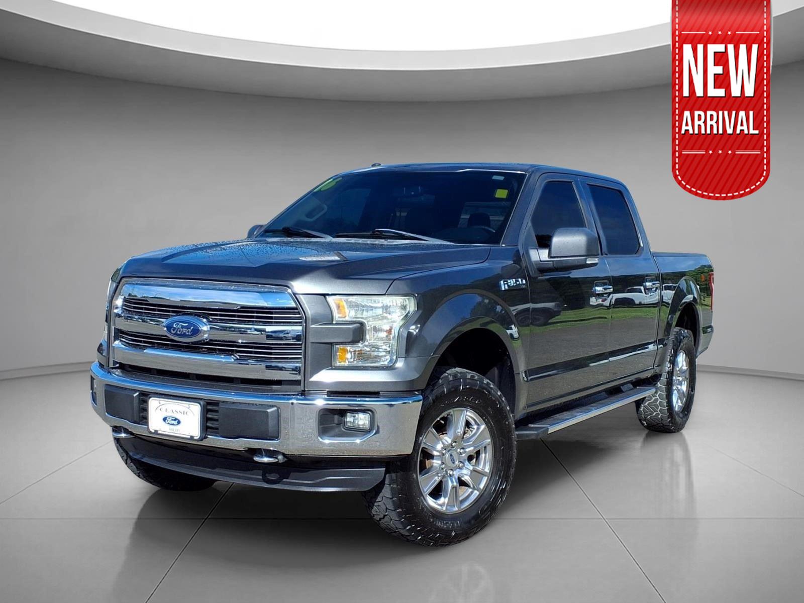 Lithium Gray 2016 Ford F-150 Pickup Truck Four-Wheel Drive 6-Speed Automatic