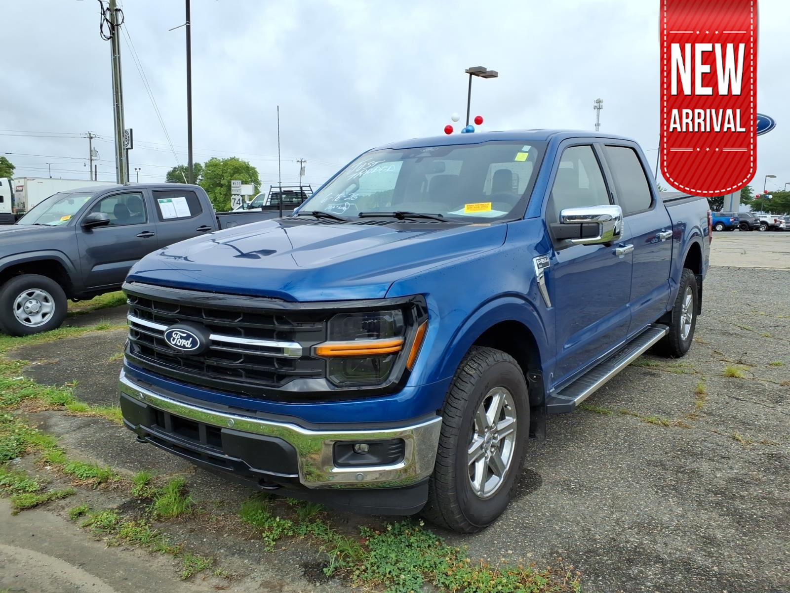 Atlas Blue Metallic 2024 Ford F-150 Pickup Truck Four-Wheel Drive Automatic