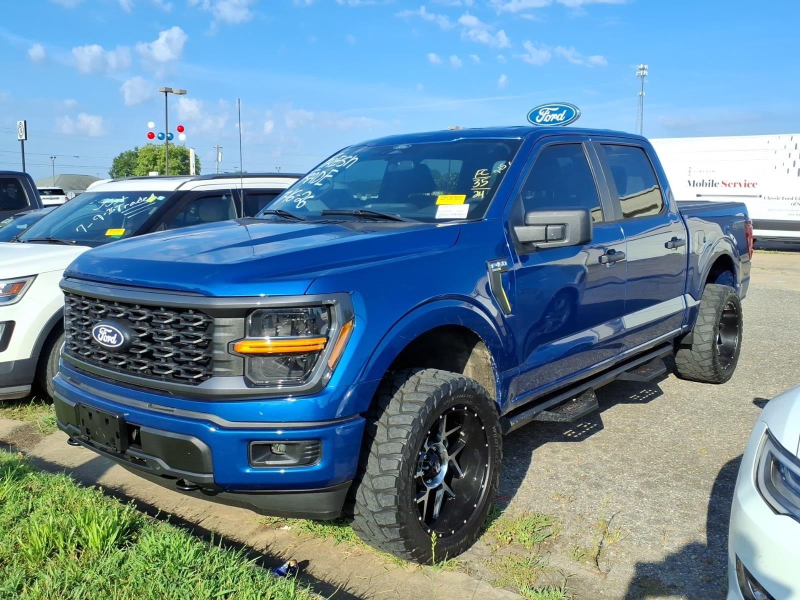 Atlas Blue Metallic 2024 Ford F-150 Pickup Truck Four-Wheel Drive Automatic