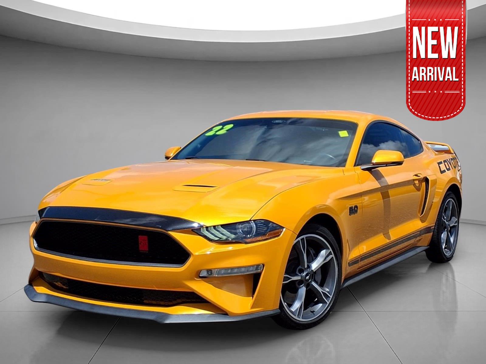 Cyber Orange Metallic Tricoat 2022 Ford Mustang Coupe Rear-Wheel Drive 6-Speed Manual