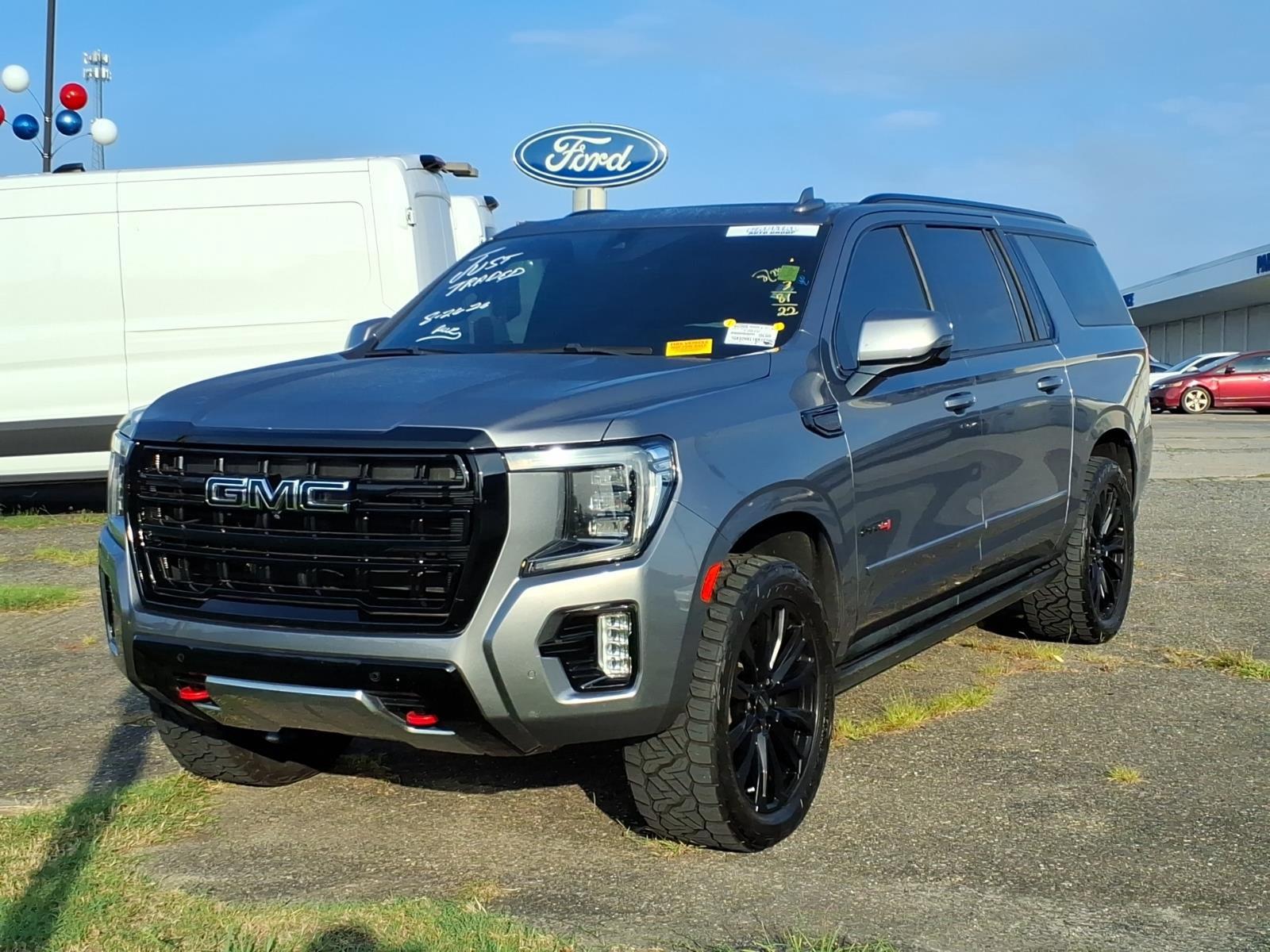 Gray (Satin Steel Metallic) 2022 GMC Yukon XL SUV / Crossover Four-Wheel Drive Automatic