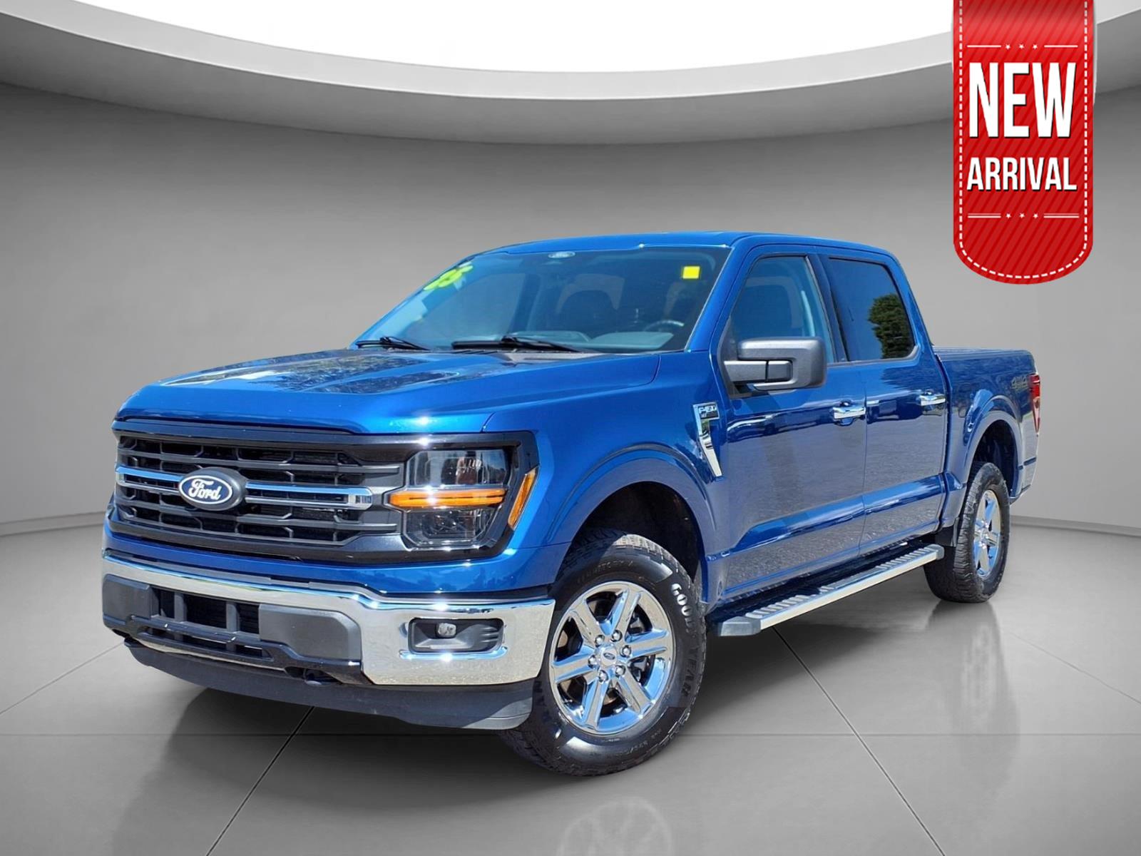 Blue 2025 Ford F-150 Pickup Truck Four-Wheel Drive Automatic