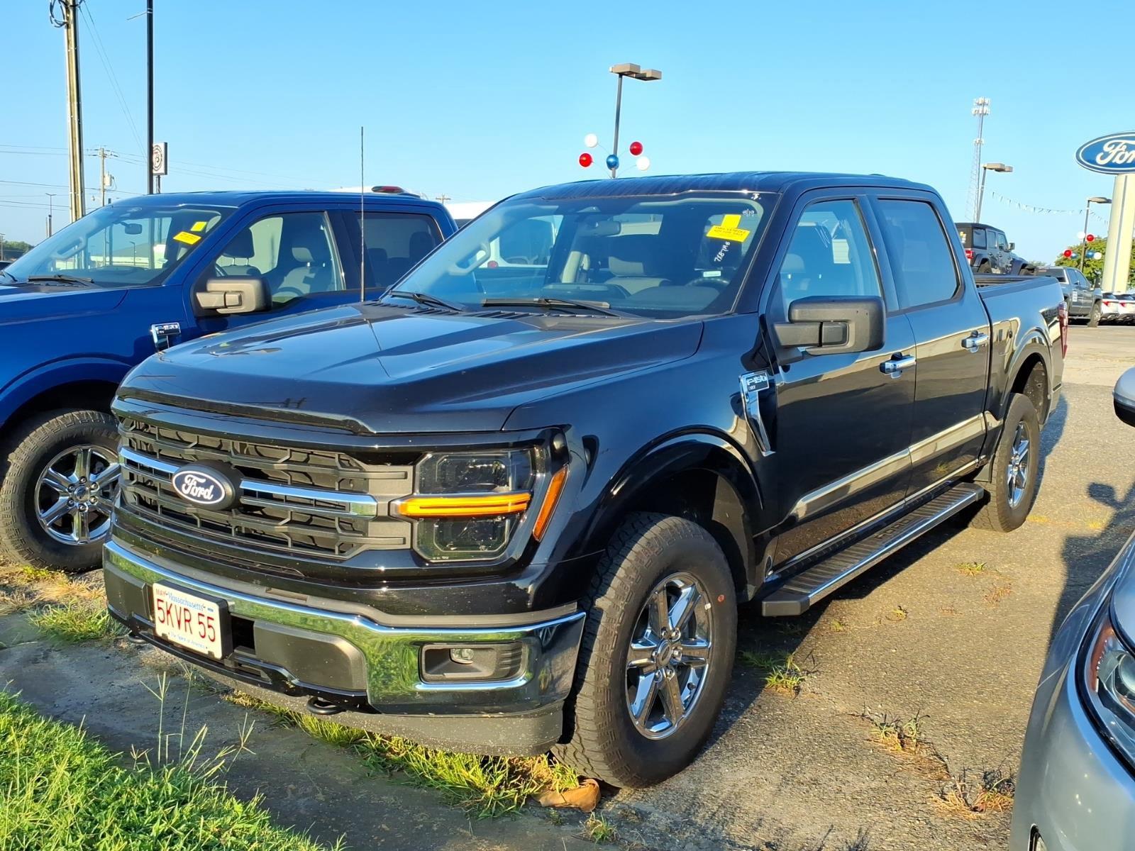 Black 2025 Ford F-150 Pickup Truck Four-Wheel Drive 