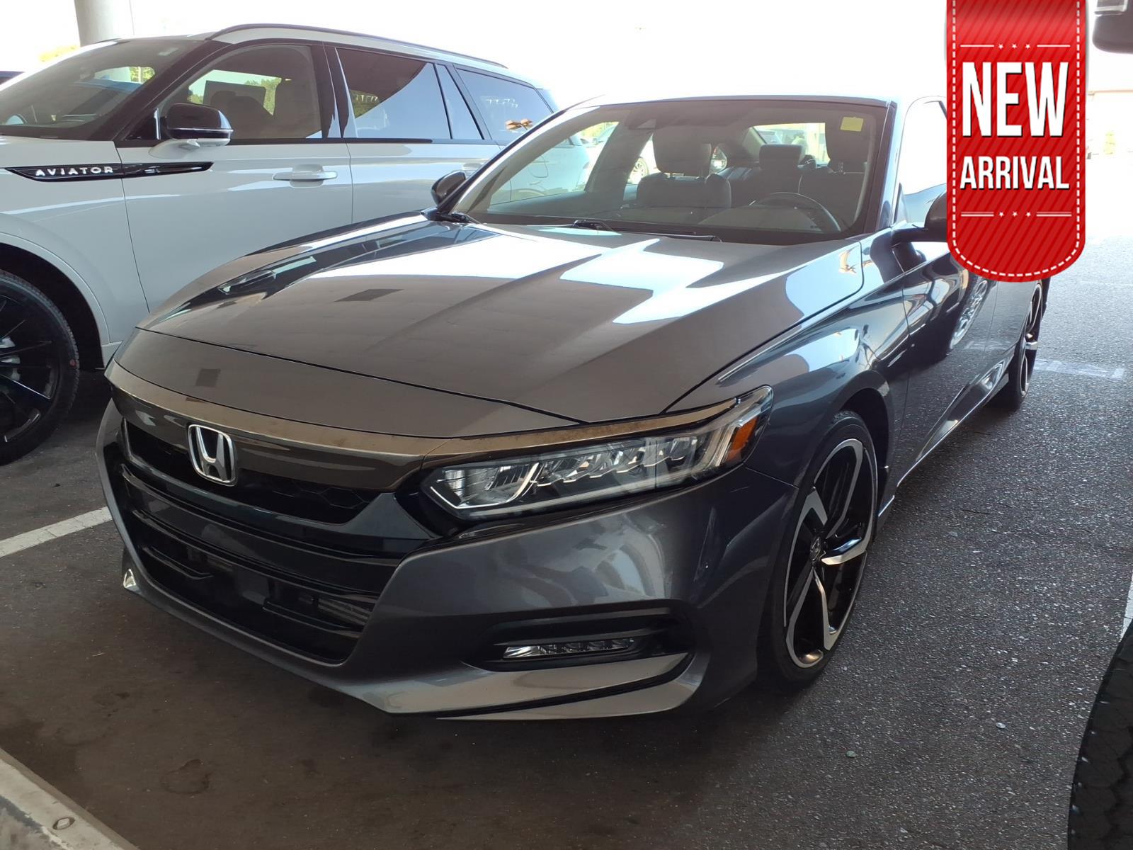 Gray (Modern Steel Metallic) 2019 Honda Accord Sedan Front-Wheel Drive Continuously Variable Transmission