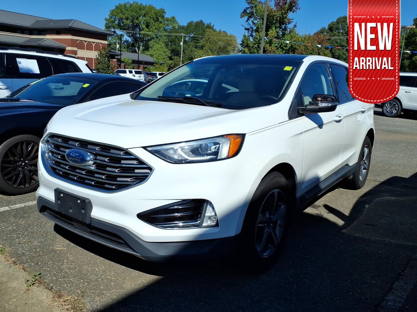 Star White Metallic Tri-Coat 2020 Ford Edge SUV / Crossover All-Wheel Drive 8-Speed Automatic