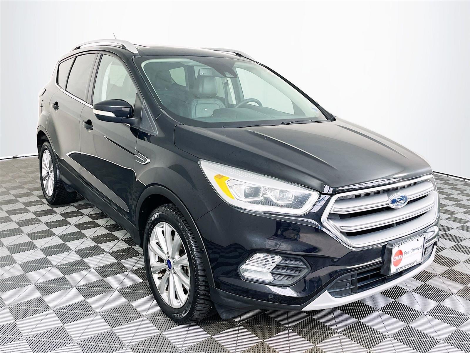 Shadow Black 2017 Ford Escape Titanium AWD SUV / Crossover All-Wheel Drive 6-Speed Automatic