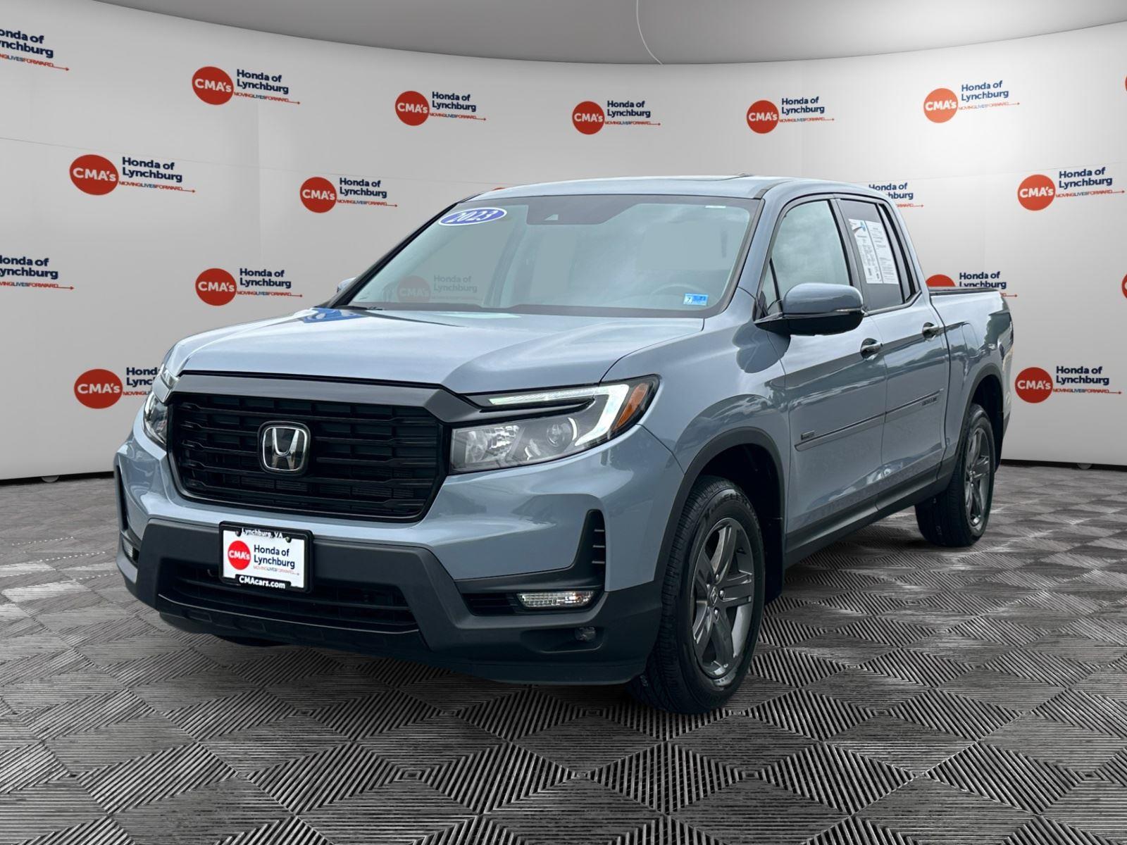 Sonic Gray Pearl 2023 Honda Ridgeline Pickup Truck All-Wheel Drive Automatic