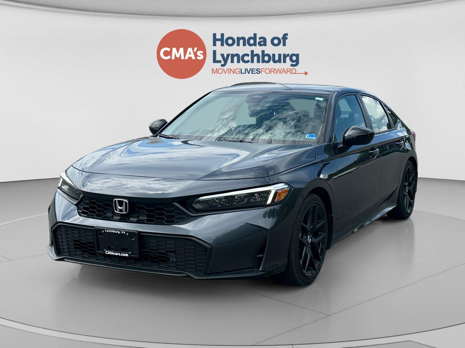 Meteorite Gray Metallic 2026 Honda Civic Sedan Front-Wheel Drive Continuously Variable Transmission