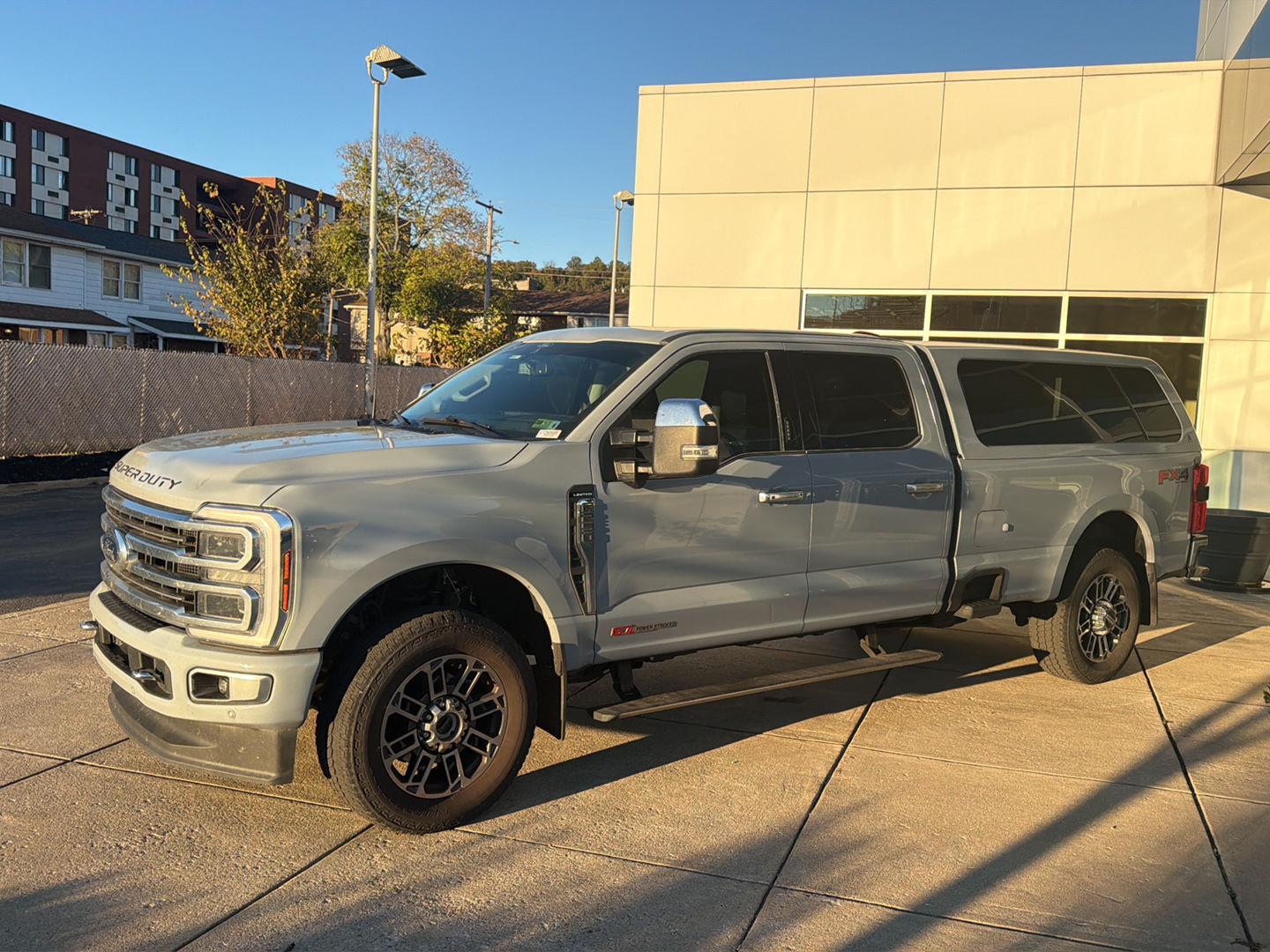 Glacier Gray Metallic Tri-Coat 2024 Ford F-250 Super Duty Pickup Truck Four-Wheel Drive Automatic