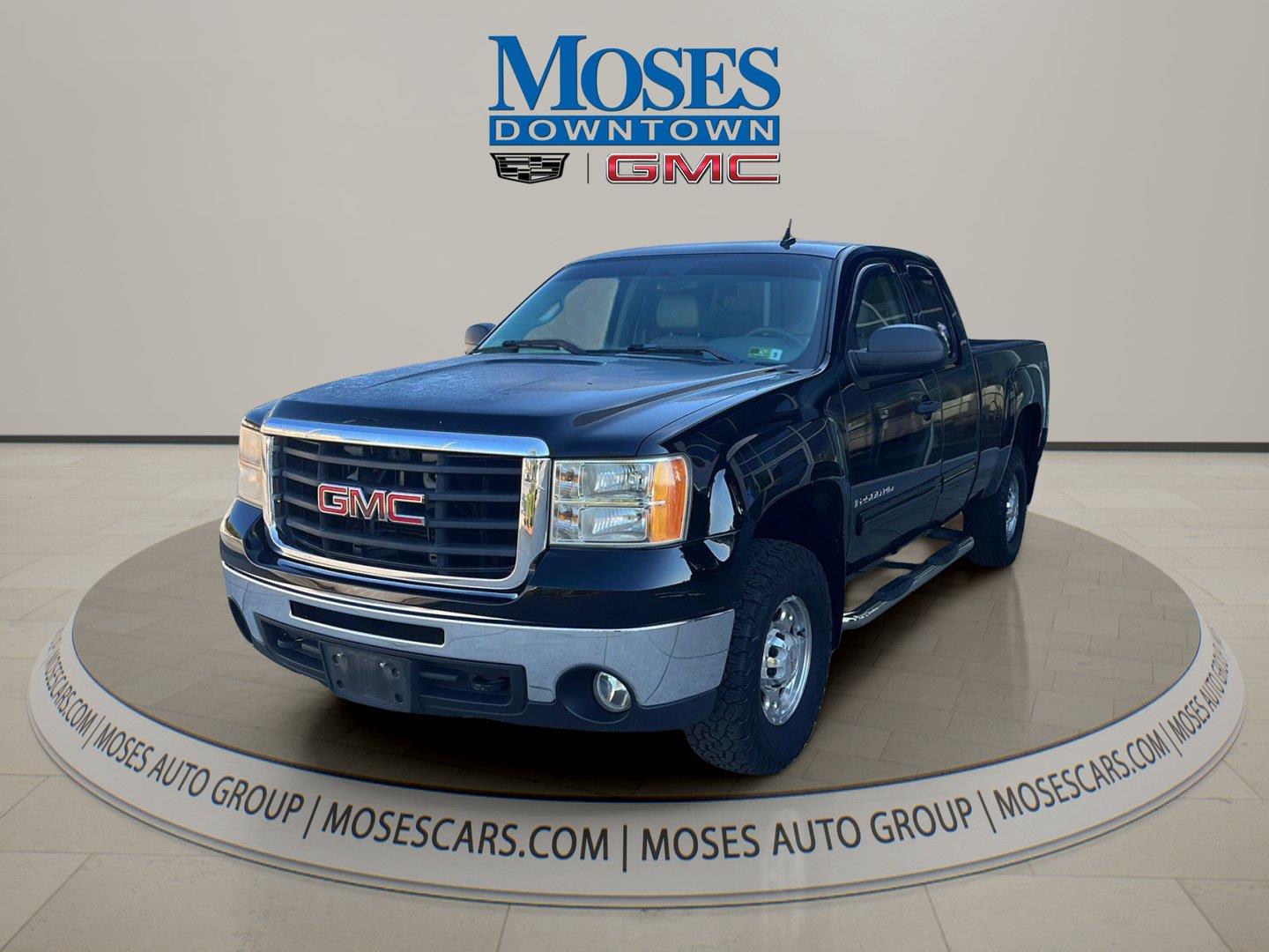 Onyx Black 2008 GMC Sierra 2500HD Pickup Truck Four-Wheel Drive 6-Speed Automatic