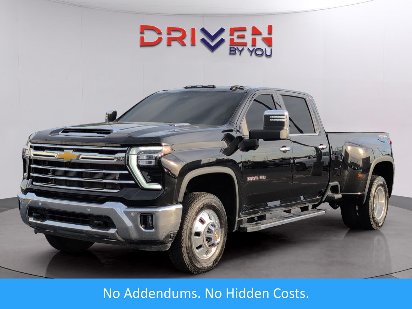 Black 2025 Chevrolet Silverado 3500HD LTZ Crew Cab 4WD Pickup Truck Four-Wheel Drive Automatic