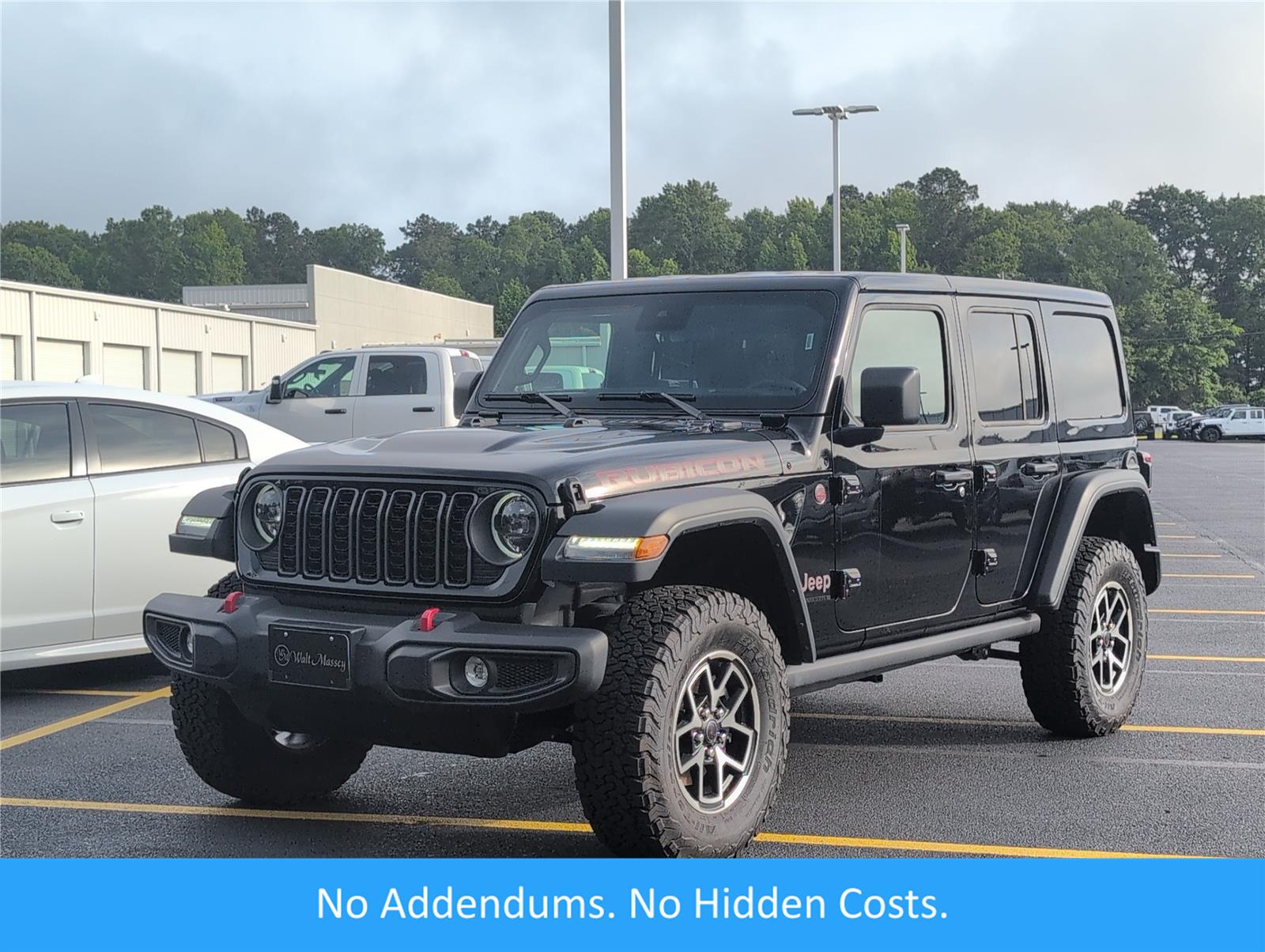 Black Clearcoat 2025 Jeep Wrangler Rubicon 4-Door 4WD SUV / Crossover Four-Wheel Drive 8-Speed Automatic