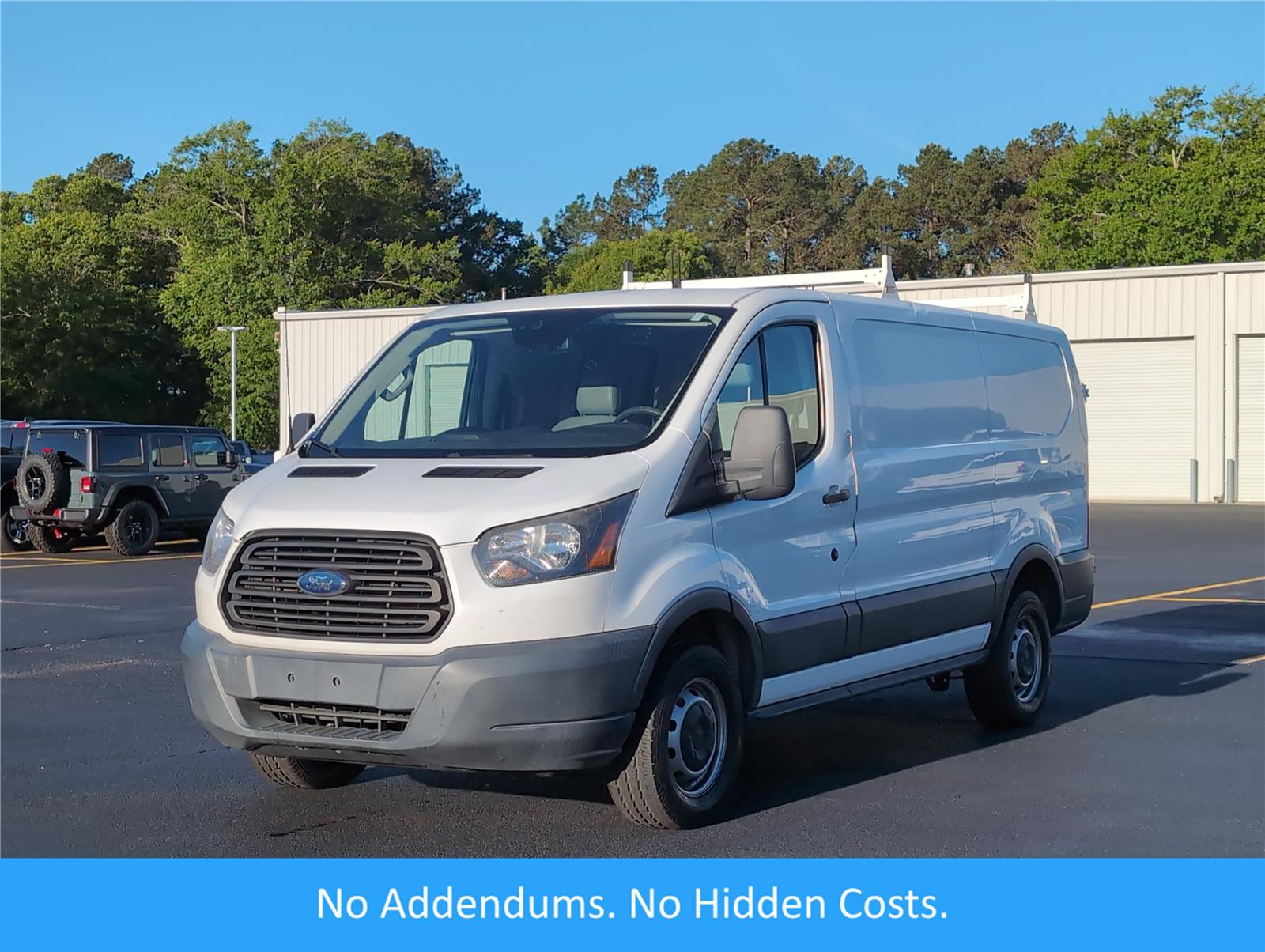 Oxford White 2017 Ford Transit Cargo 250 3dr SWB Low Roof Cargo Van with 60/40 Passenger Side Doors Van Rear-Wheel Drive 6-Speed Automatic Overdrive