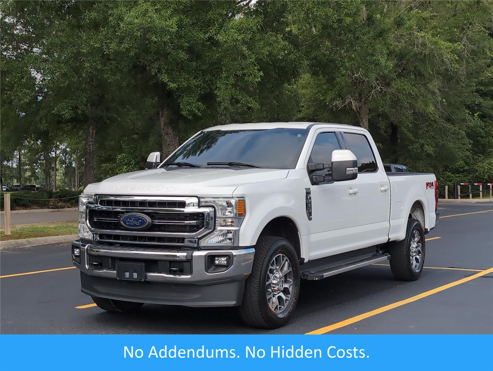 Star White Metallic Tri-Coat 2022 Ford F-250 Super Duty Pickup Truck Four-Wheel Drive Automatic