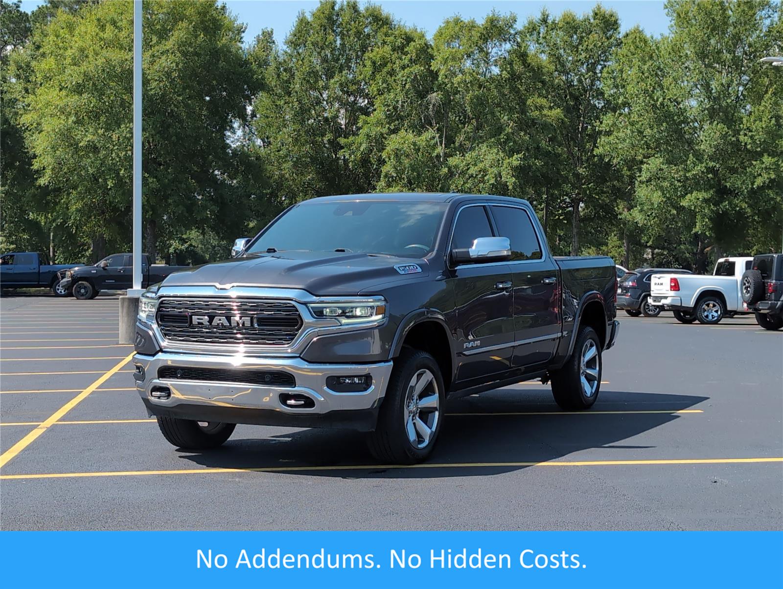 Gray (Granite Crystal Metallic Clearcoat) 2020 RAM 1500 Pickup Truck Four-Wheel Drive 8-Speed Automatic