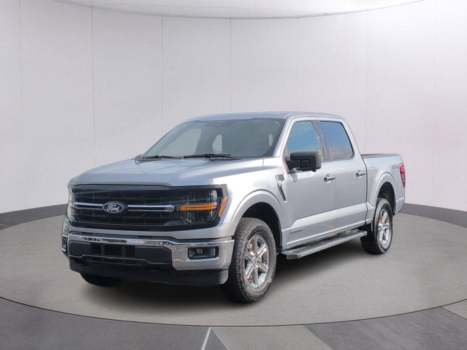 Iconic Silver 2024 Ford F-150 Pickup Truck Four-Wheel Drive Automatic
