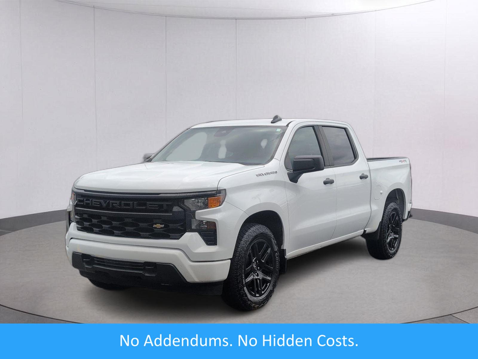 Summit White 2023 Chevrolet Silverado 1500 Pickup Truck Four-Wheel Drive 8-Speed Automatic
