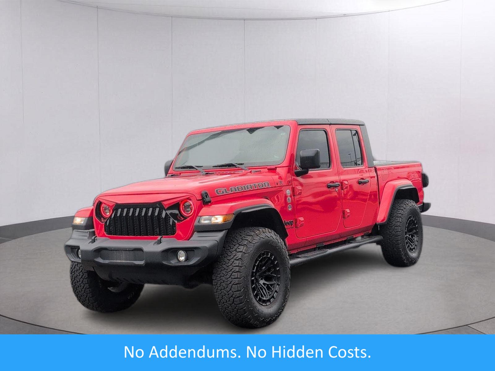 Firecracker Red Clearcoat 2020 Jeep Gladiator Pickup Truck Four-Wheel Drive 8-Speed Automatic