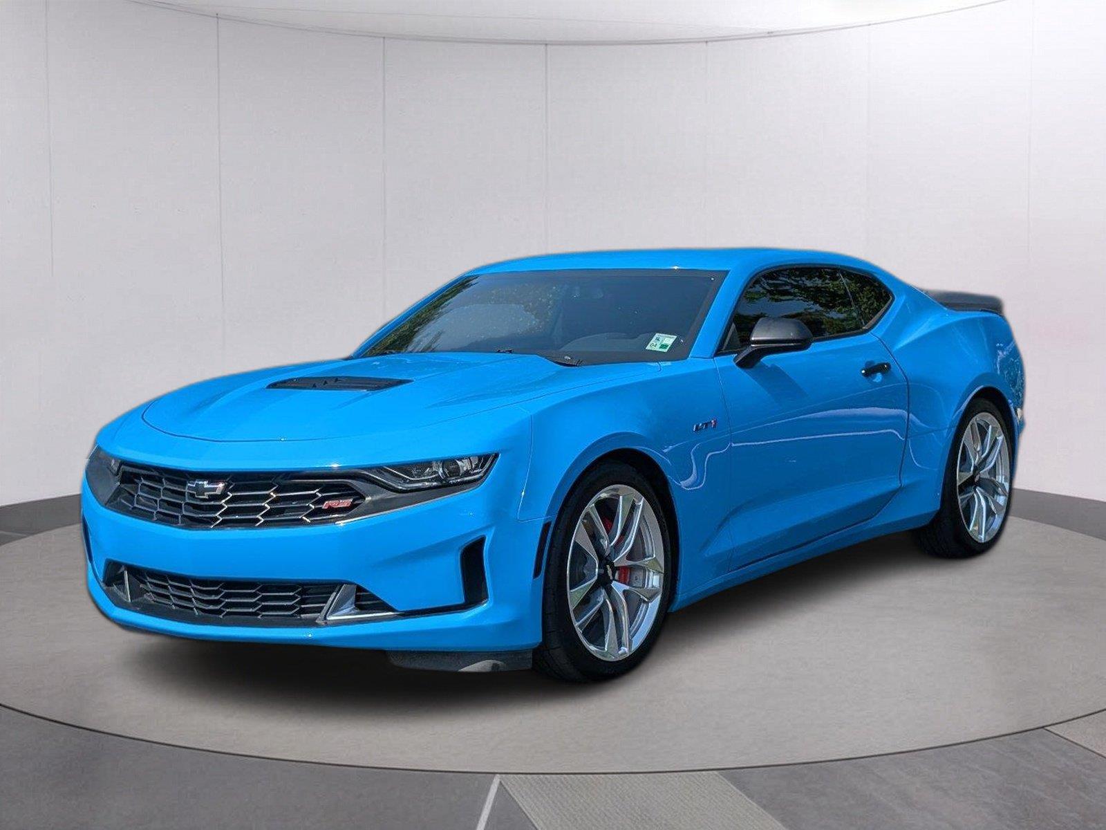 Rapid Blue 2022 Chevrolet Camaro Coupe Rear-Wheel Drive 6-Speed Manual