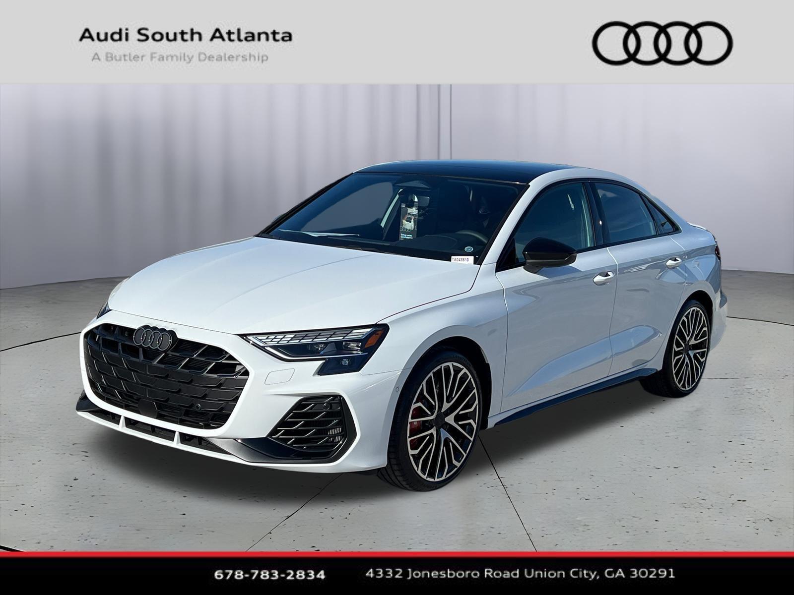 Glacier White Metallic 2026 Audi S3 2.0T quattro Premium Sedan All-Wheel Drive Automatic