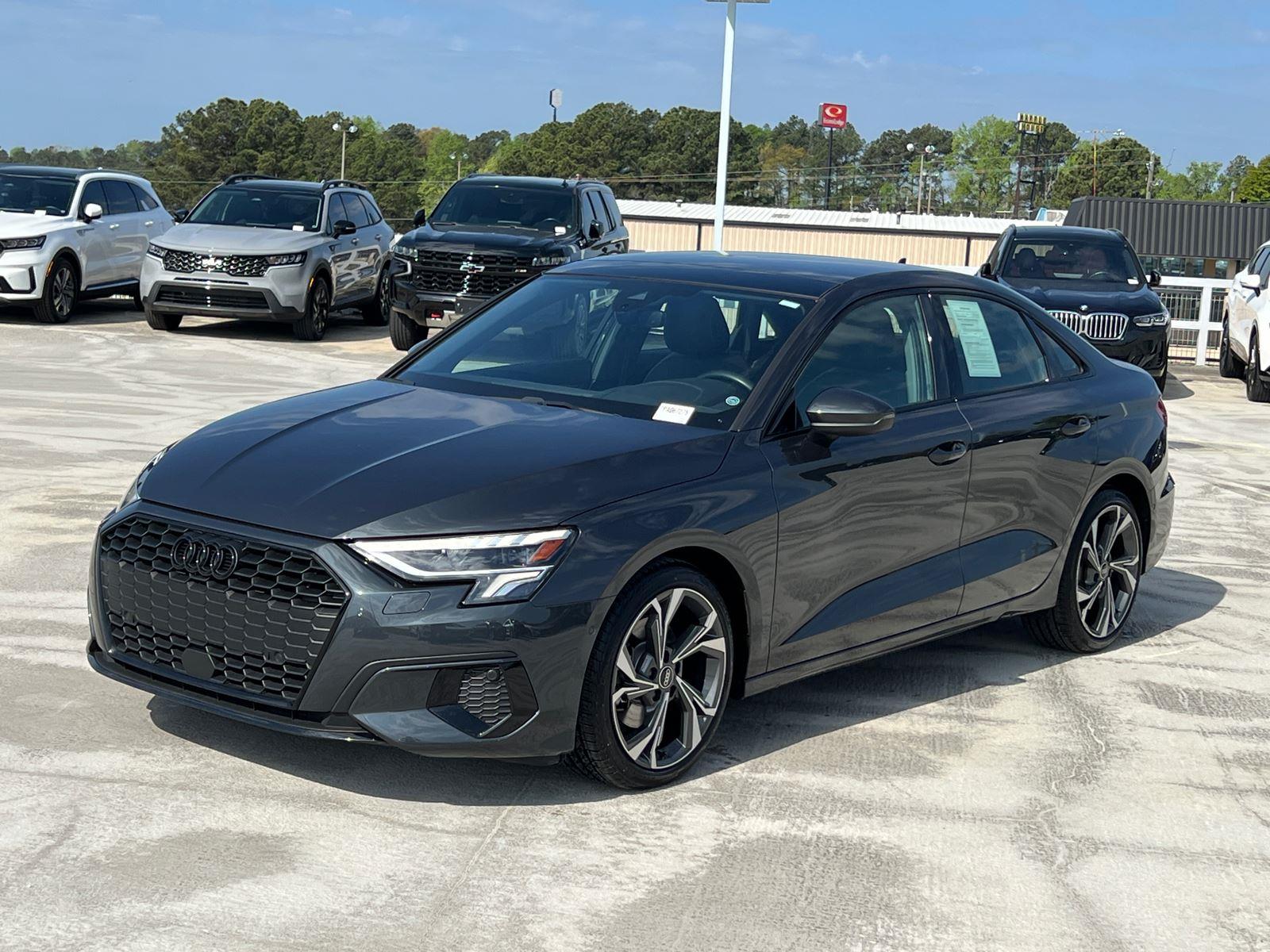 Manhattan Gray Metallic 2023 Audi A3 40 TFSI Premium FWD Sedan Front-Wheel Drive Automatic