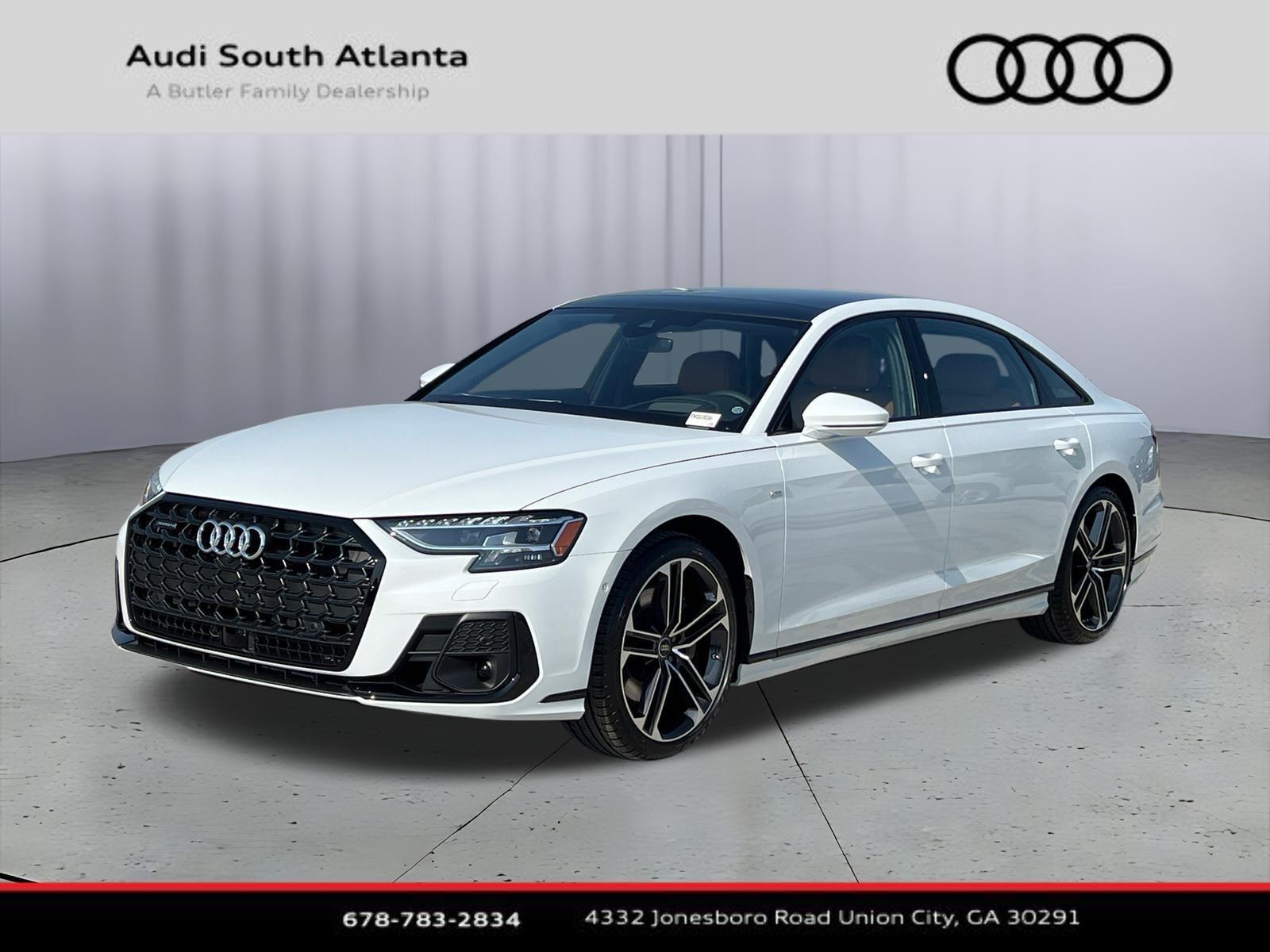 Glacier White Metallic 2026 Audi A8 L quattro 55 TFSI Sedan All-Wheel Drive Automatic