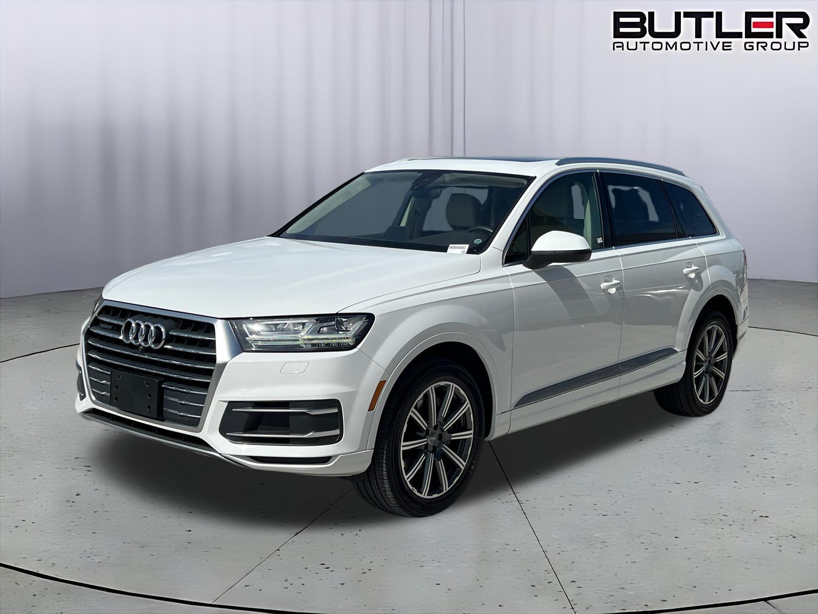 Carrara White 2019 Audi Q7 45 TFSI quattro Premium Plus SUV / Crossover All-Wheel Drive Automatic