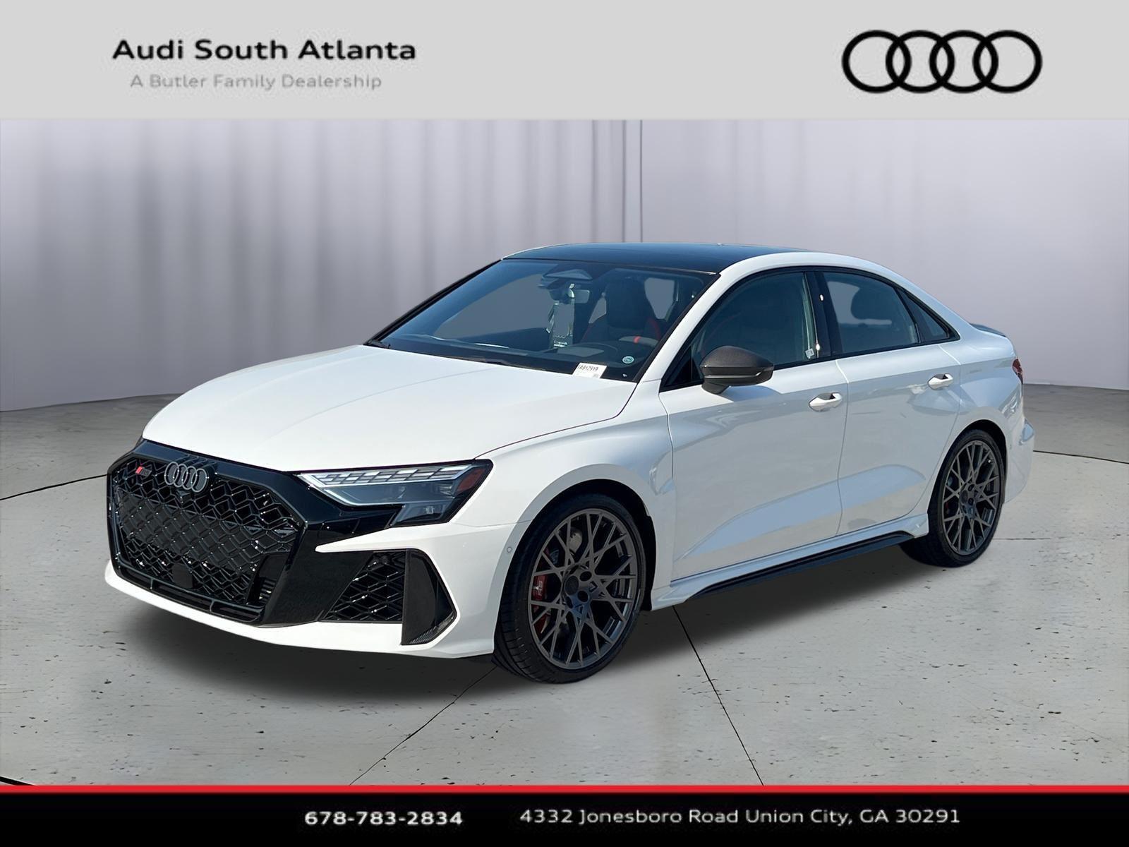 Arkona White 2026 Audi RS 3 Sedan All-Wheel Drive Automatic