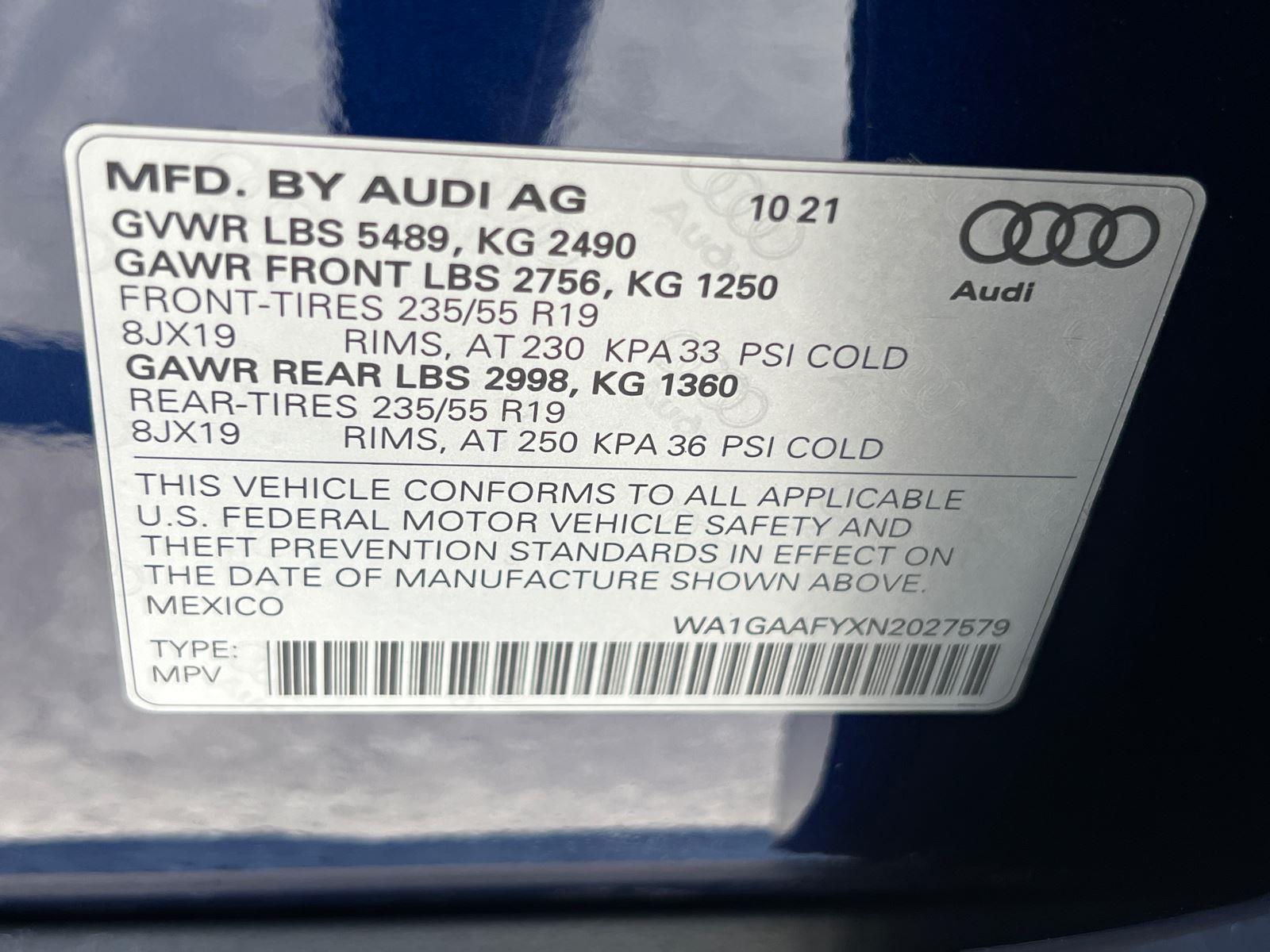 Used 2022 Audi Q5 SUV