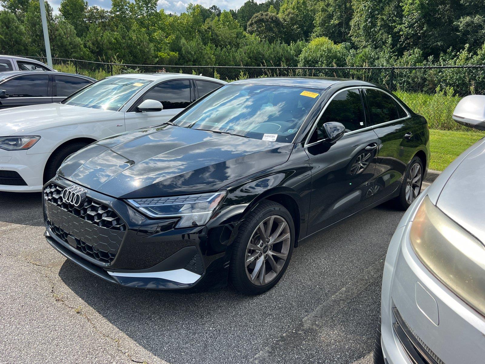 Mythos Black Metallic 2025 Audi A3 Sedan All-Wheel Drive Automatic