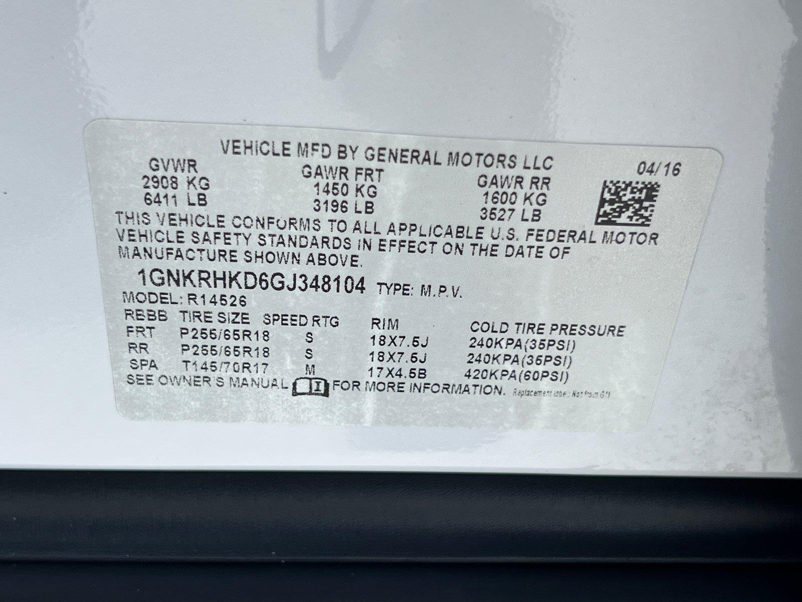 Used 2016 Chevrolet Traverse SUV