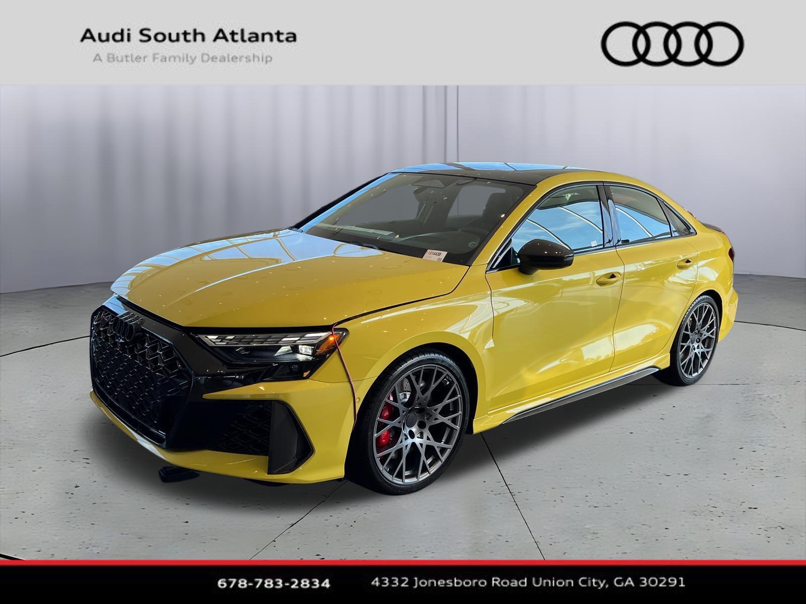Python Yellow Metallic 2026 Audi RS 3 Sedan All-Wheel Drive Automatic