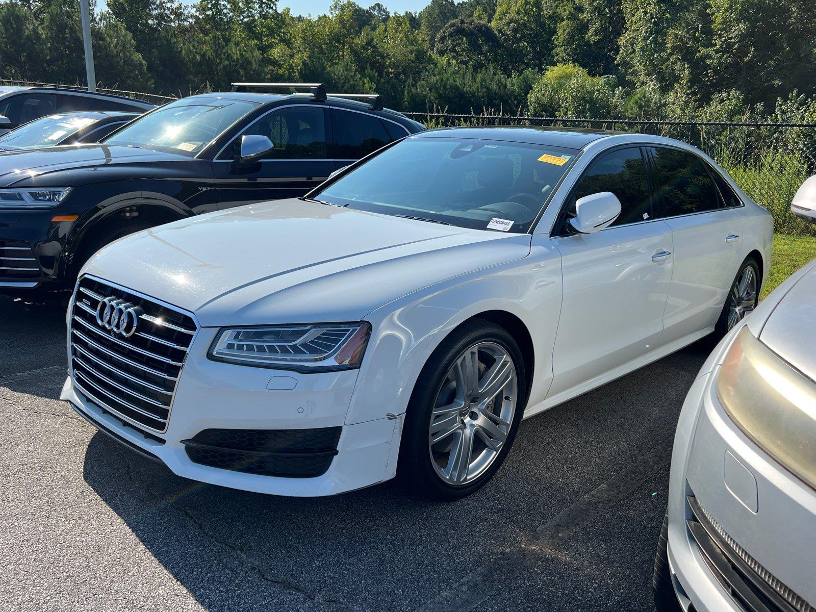 Glacier White Metallic 2016 Audi A8 Sedan All-Wheel Drive Automatic