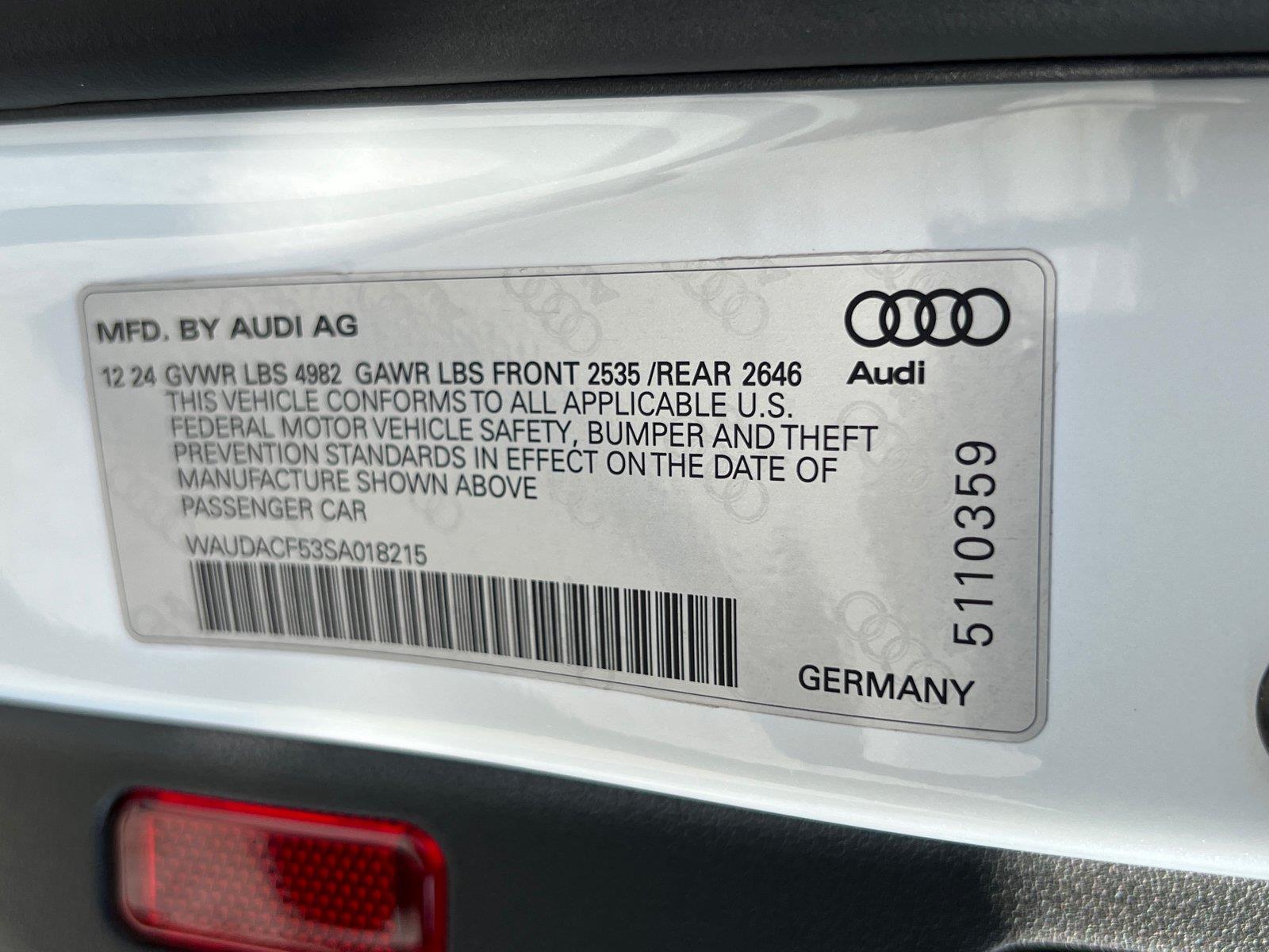 Used 2025 Audi A5 Sportback Sedan