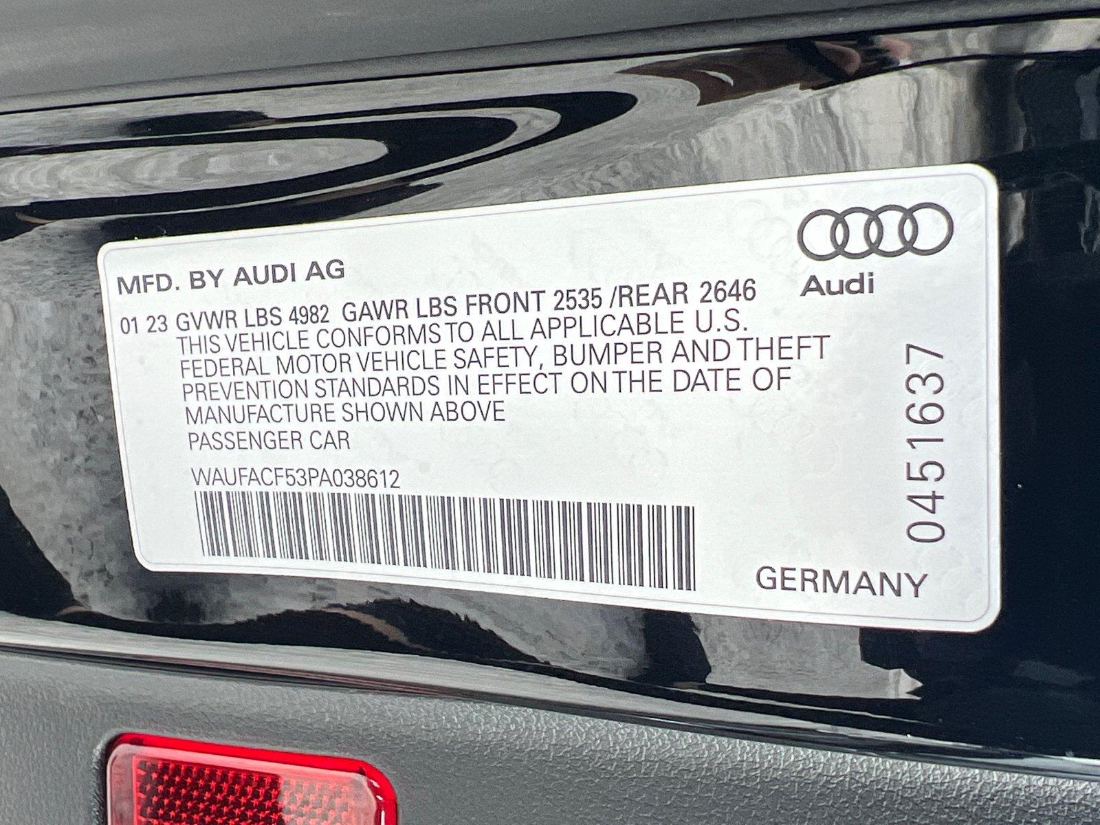 Used 2023 Audi A5 Sportback Sedan