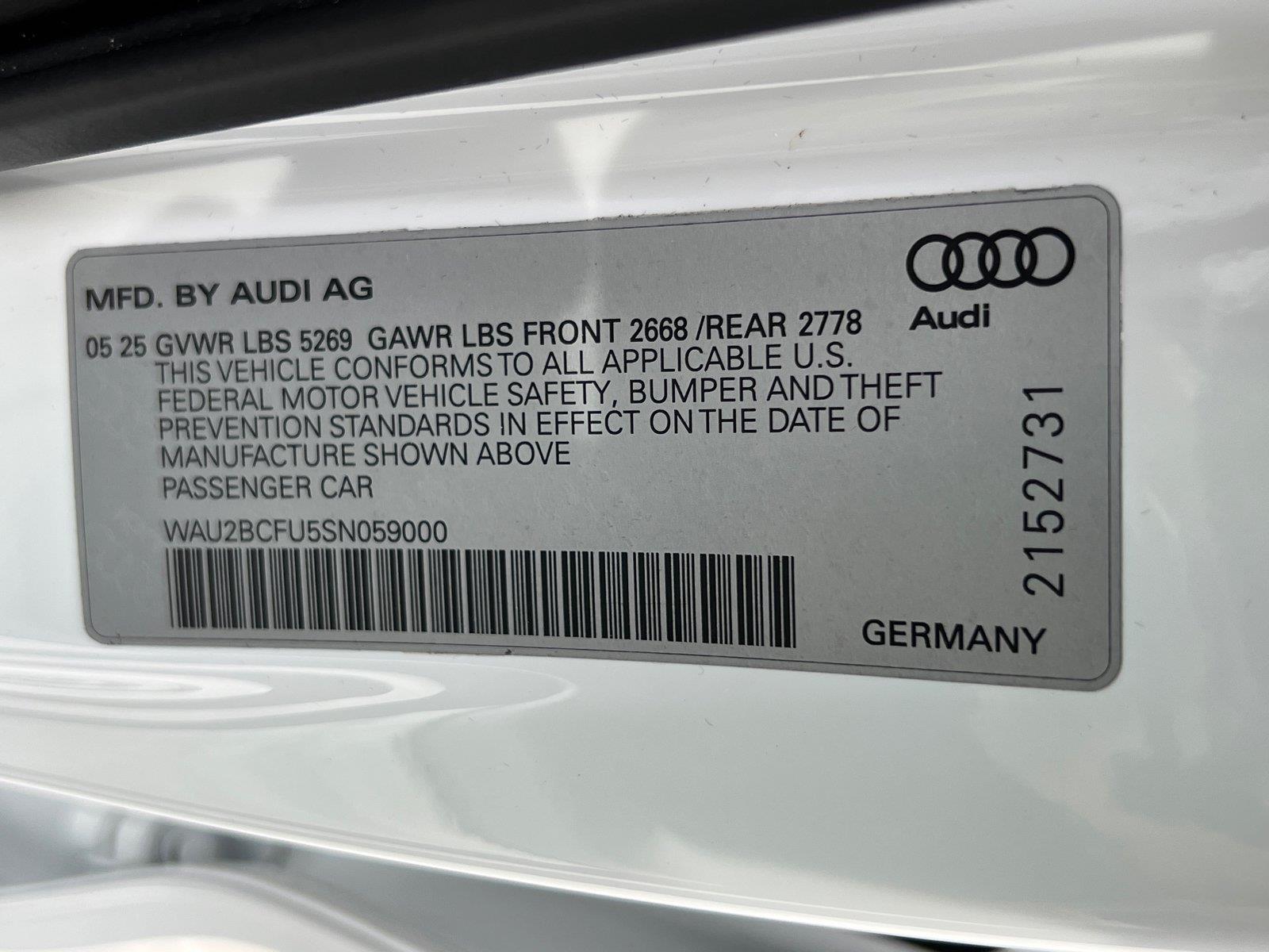 Used 2025 Audi A5 Sedan