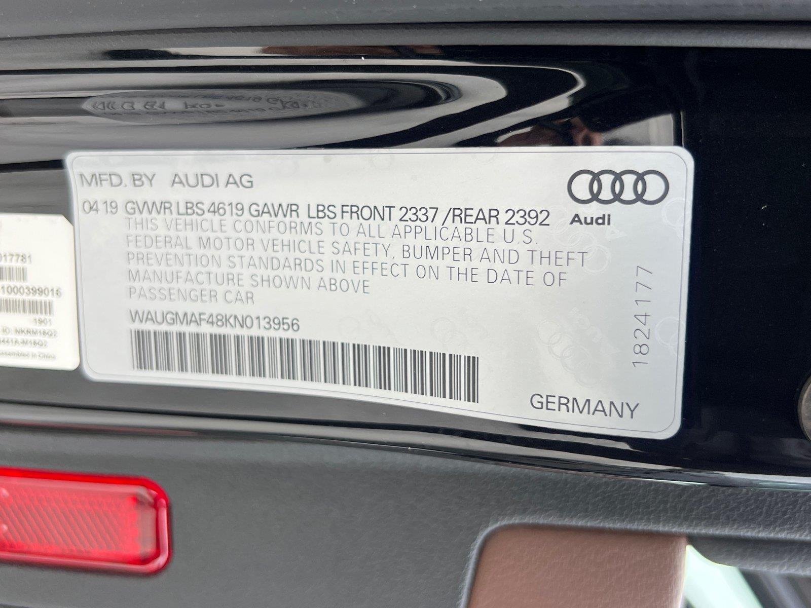 Used 2019 Audi A4 Sedan