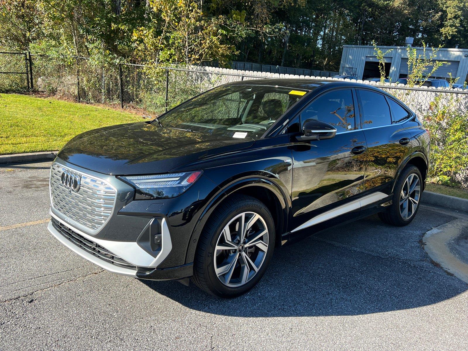 Black 2023 Audi Q4 e-tron Sportback Sedan All-Wheel Drive