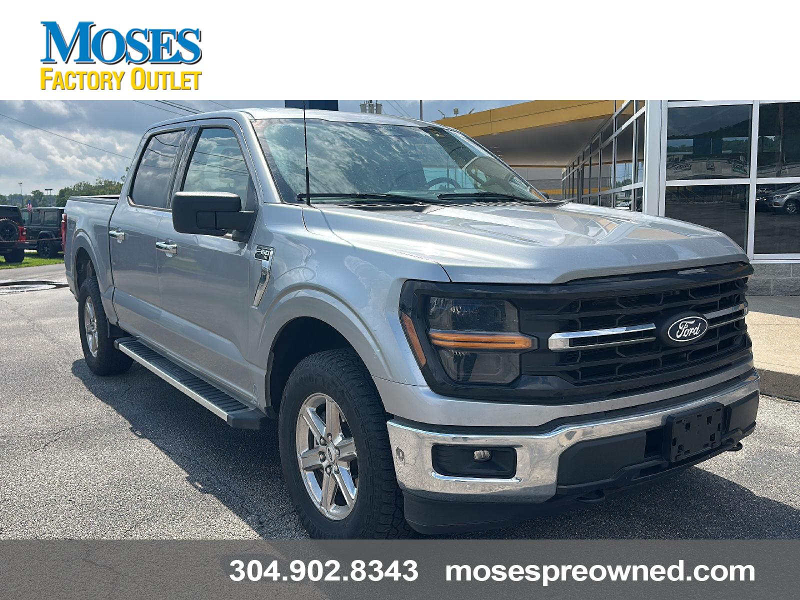 Iconic Silver 2025 Ford F-150 Pickup Truck Four-Wheel Drive Automatic