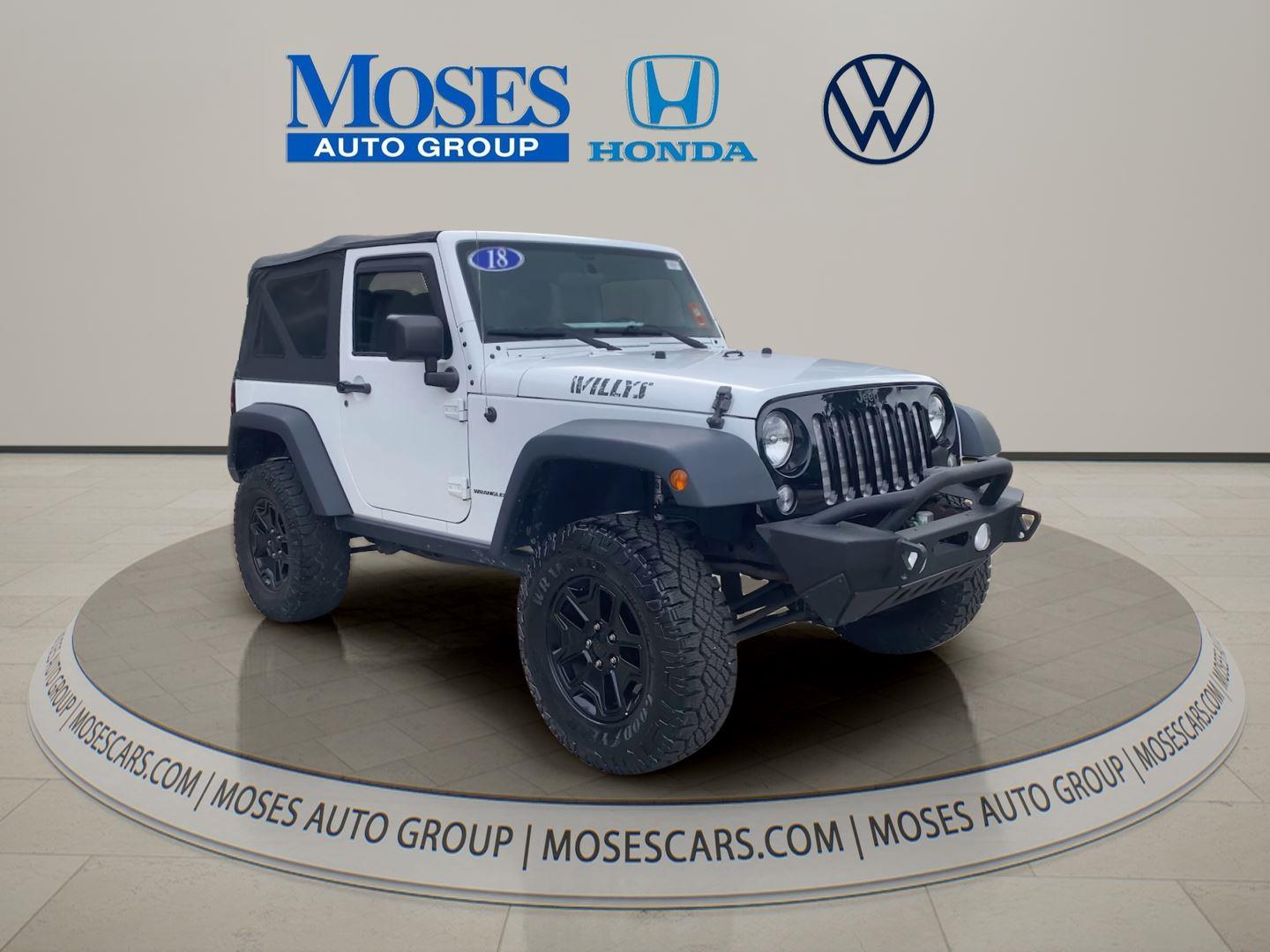 Bright White Clearcoat 2018 Jeep Wrangler SUV / Crossover Four-Wheel Drive 6-Speed Manual